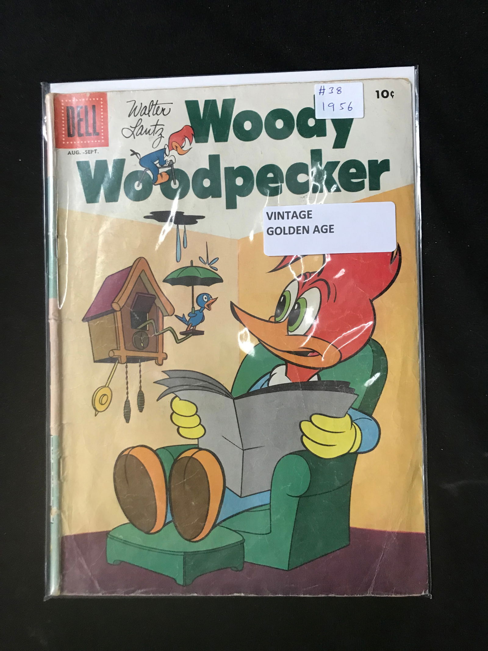 1956 DELL COMICS WOODY WOODPECKER NO.38 (1 of 1)
