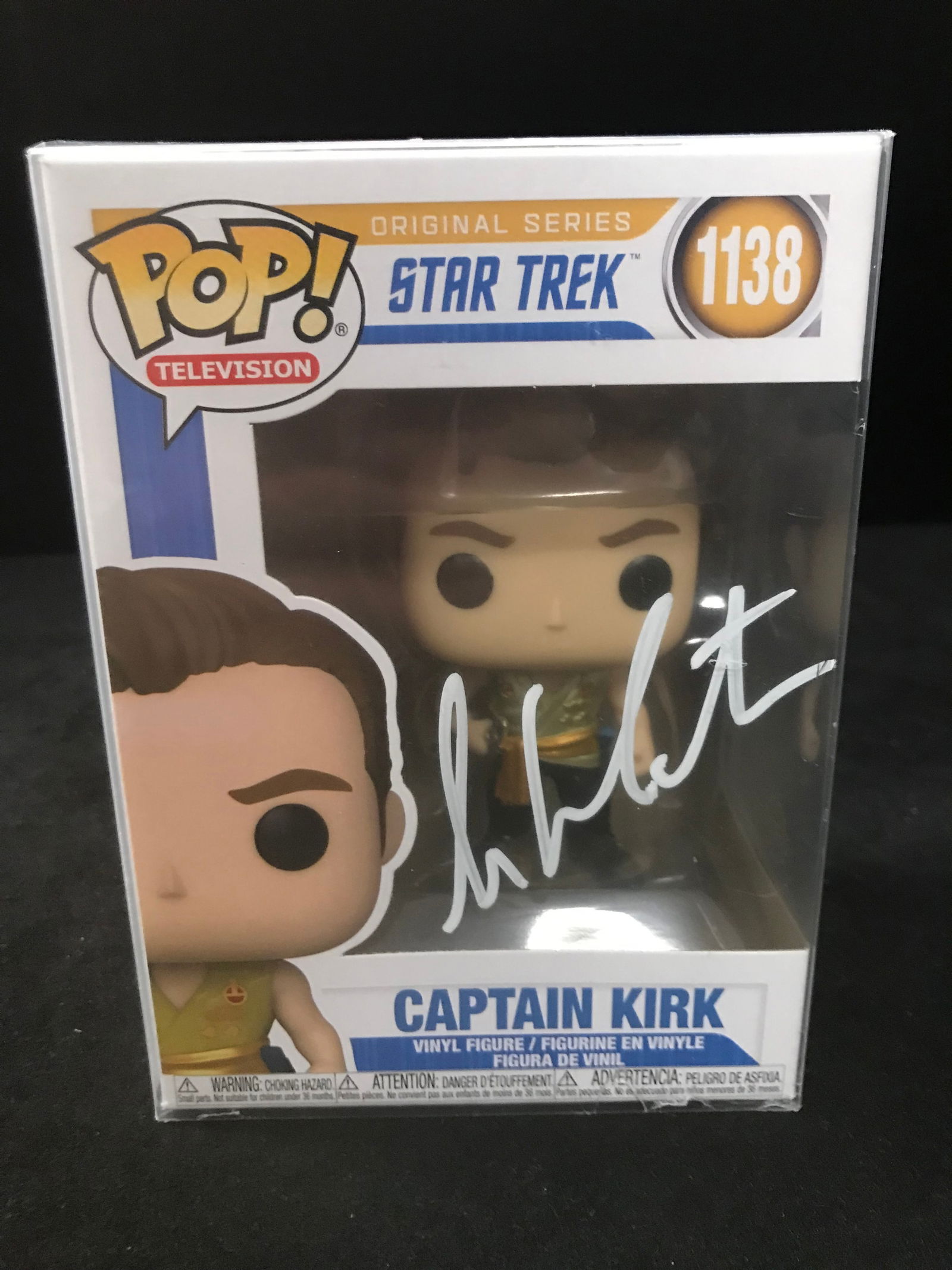 WILLIAM SHATNER SIGNED CAPTAIN KIRK FUNKO POP (PRO CERT COA) (1 of 2)