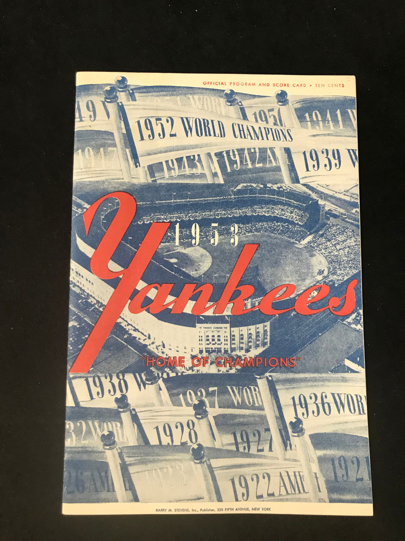 1953 NEW YORK YANKEES WORLD SERIES PROGRAM (1 of 1)