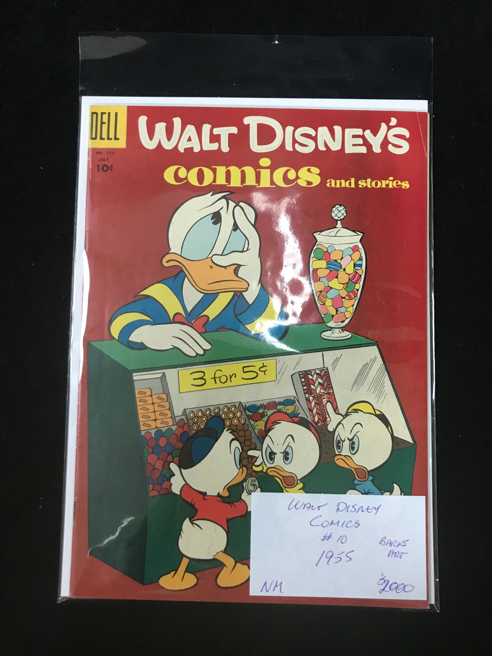 1955  DELL COMICS WALT DISNEY NO.10 (1 of 1)