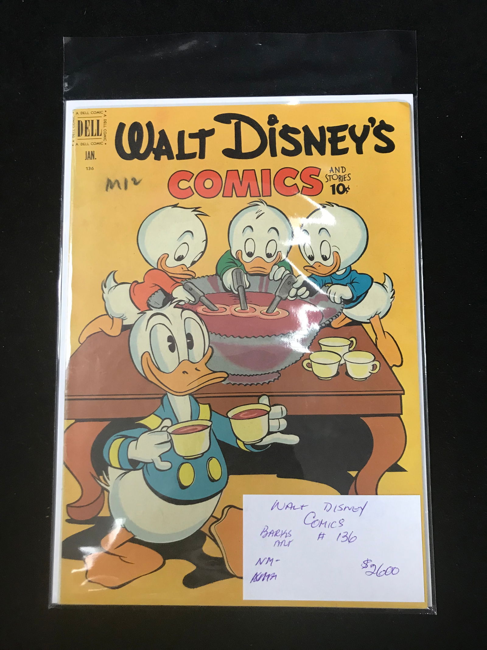 1957  DELL COMICS WALT DISNEY NO.136 (1 of 1)