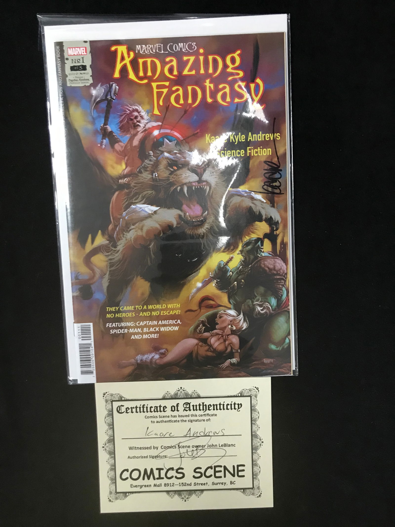 MARVEL COMICS AMAZING FANTASY ARTIST SIGNED (1 of 1)