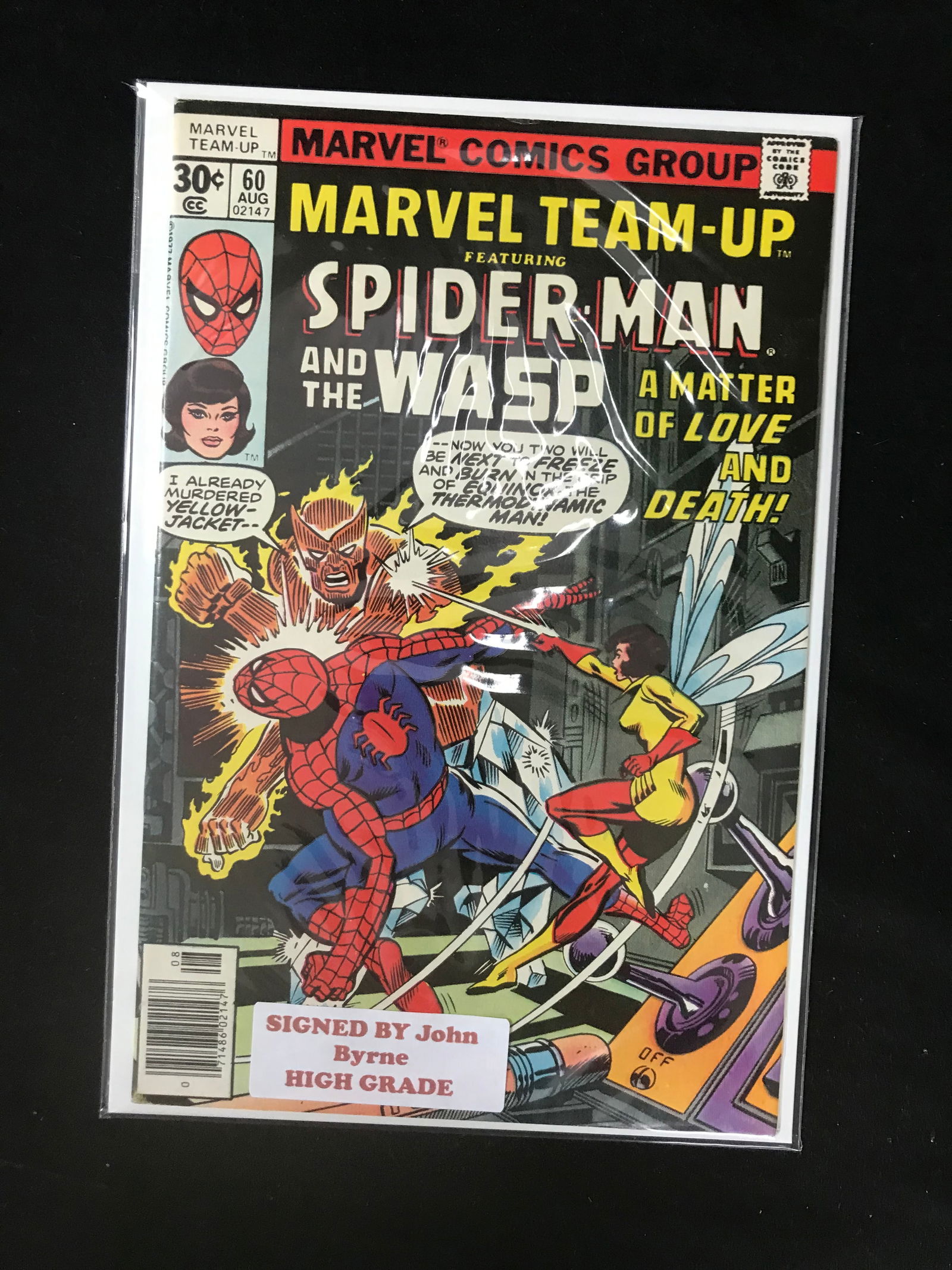 MARVEL COMICS MARVEL TEAM UP NO.60 SIGNED BY JOHN BYRNE (1 of 1)