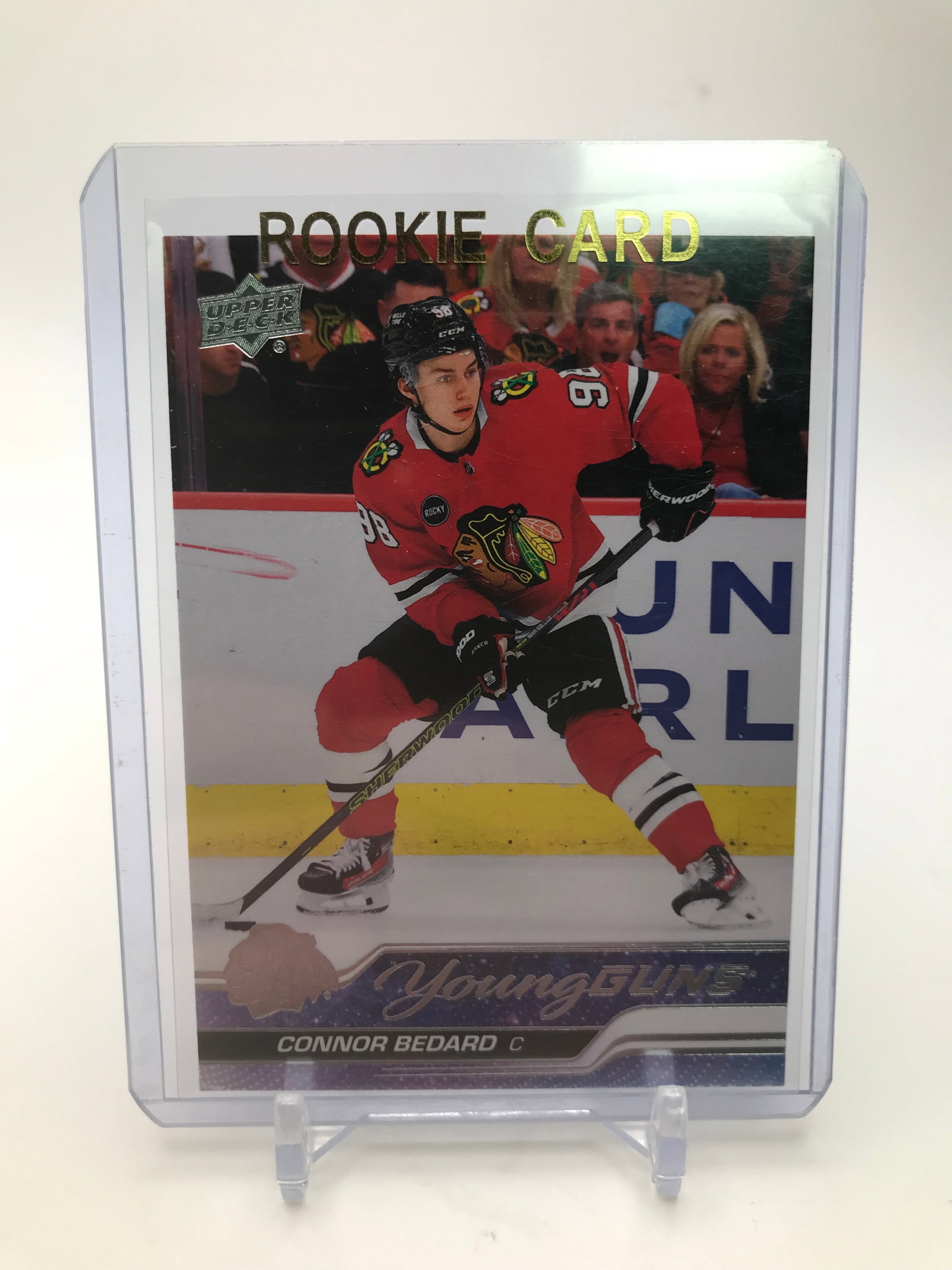 2023-24 UPPER DECK CONNOR BEDARD YOUNG GUNS ROOKIE CARD (1 of 2)