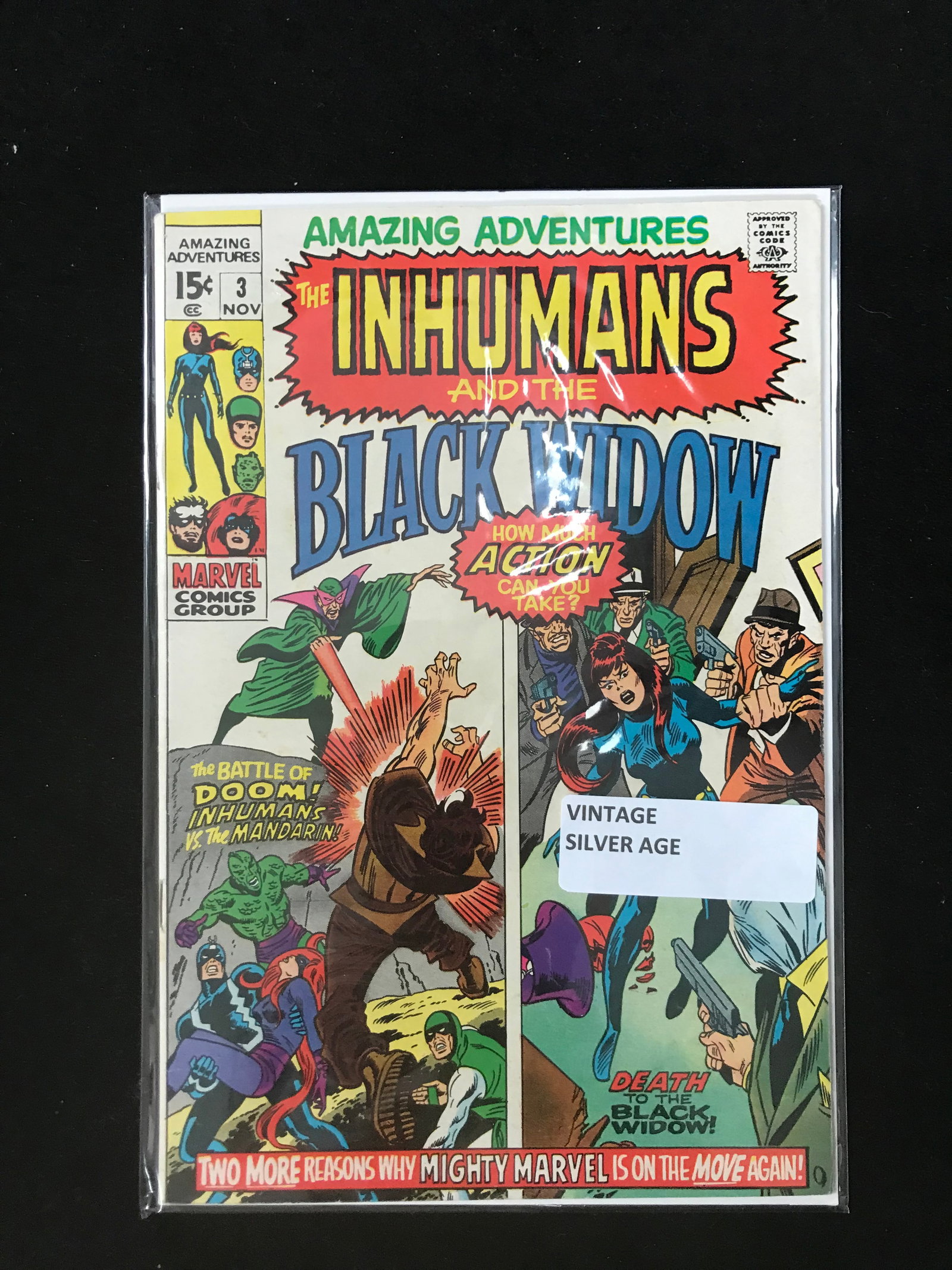 MARVEL COMICS INHUMANS AND THE BLACK WIDOW NO.3 (1 of 1)