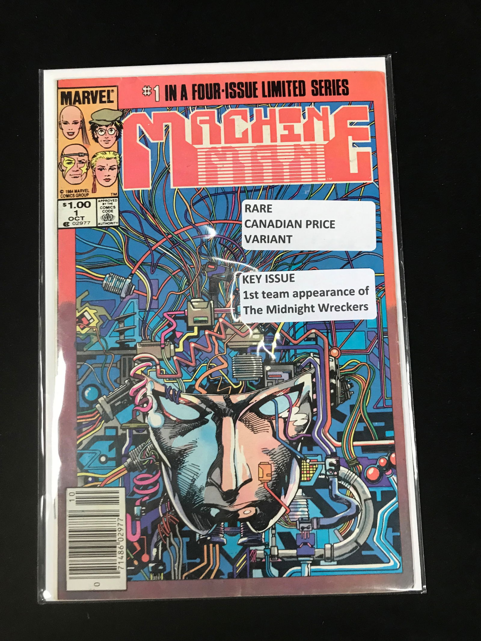 MARVEL COMICS NO.1 MACHINE MAN (CANADIAN PRICE VARIANT) (1 of 1)