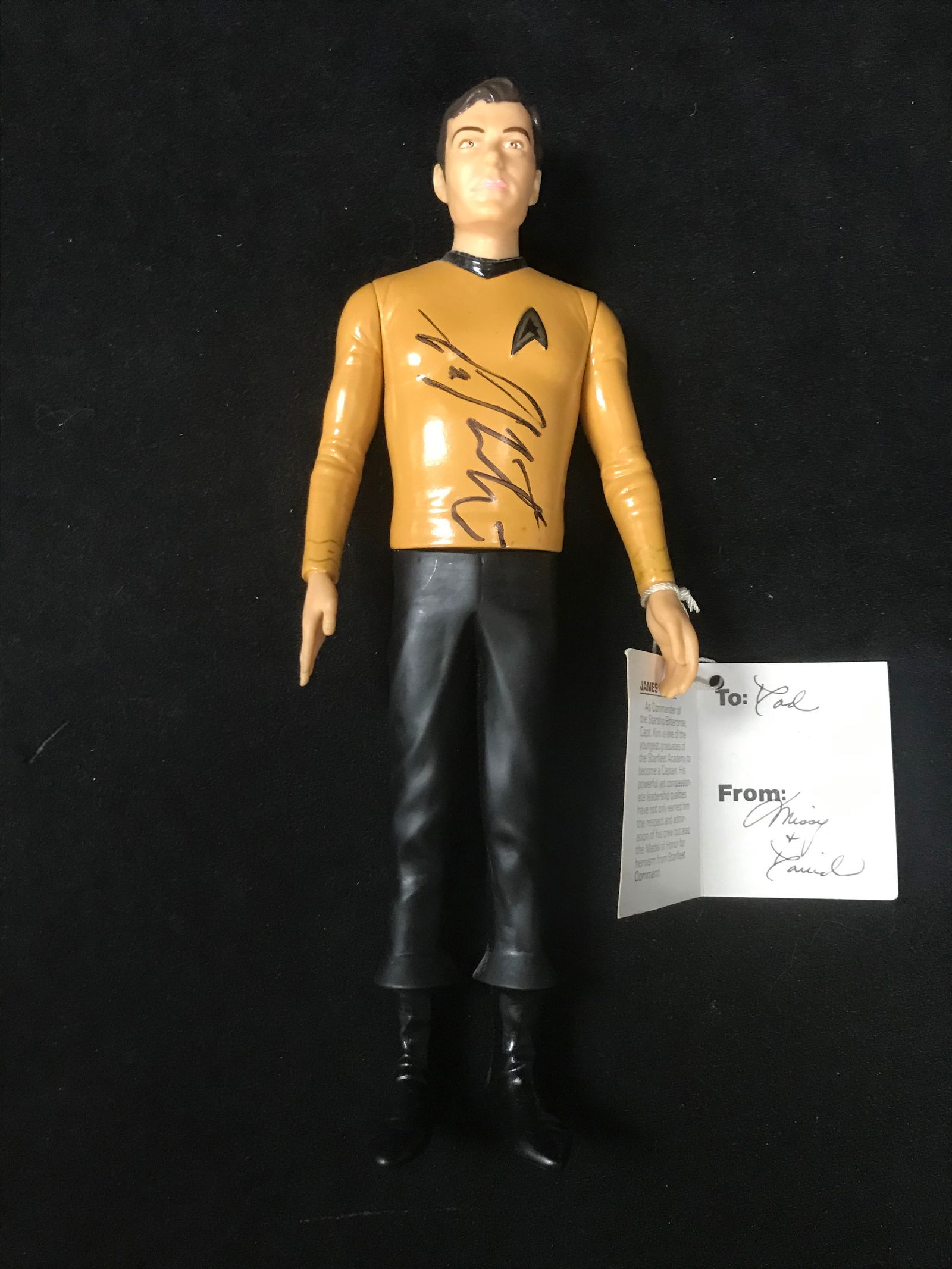 WILLIAM SHATNER SIGNED STAR TREK ACTION FIGURE PREMIER COA (1 of 2)