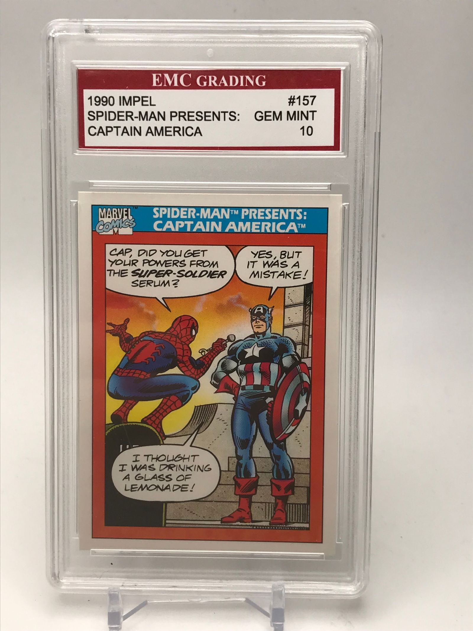 1990 IMPEL SPIDER MAN/CAPTAIN AMERICA (EMC 10) (1 of 1)