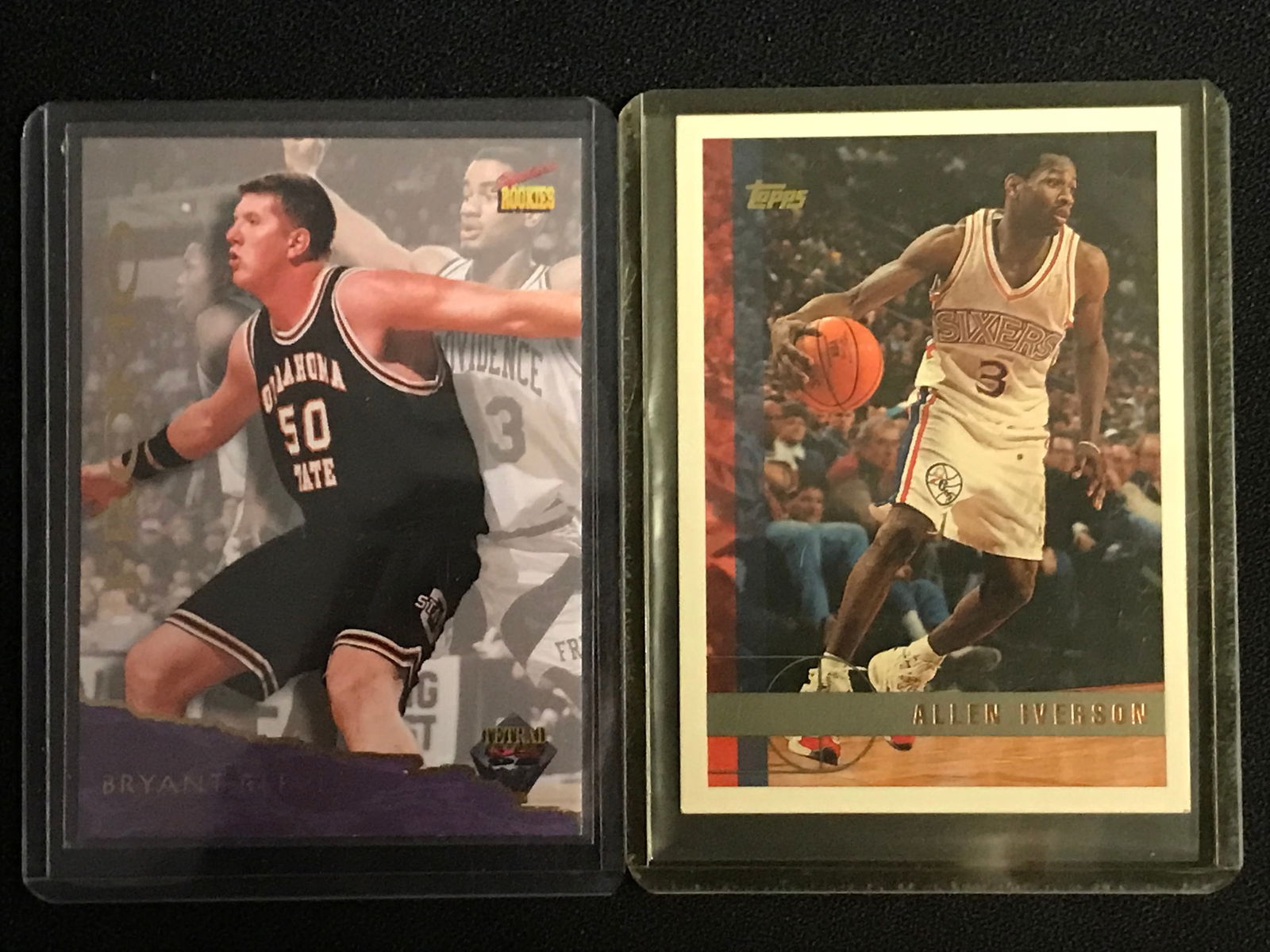 ALLEN IVERSON AND BRYANT REEVES ROOKIE CARD LOT (1 of 2)