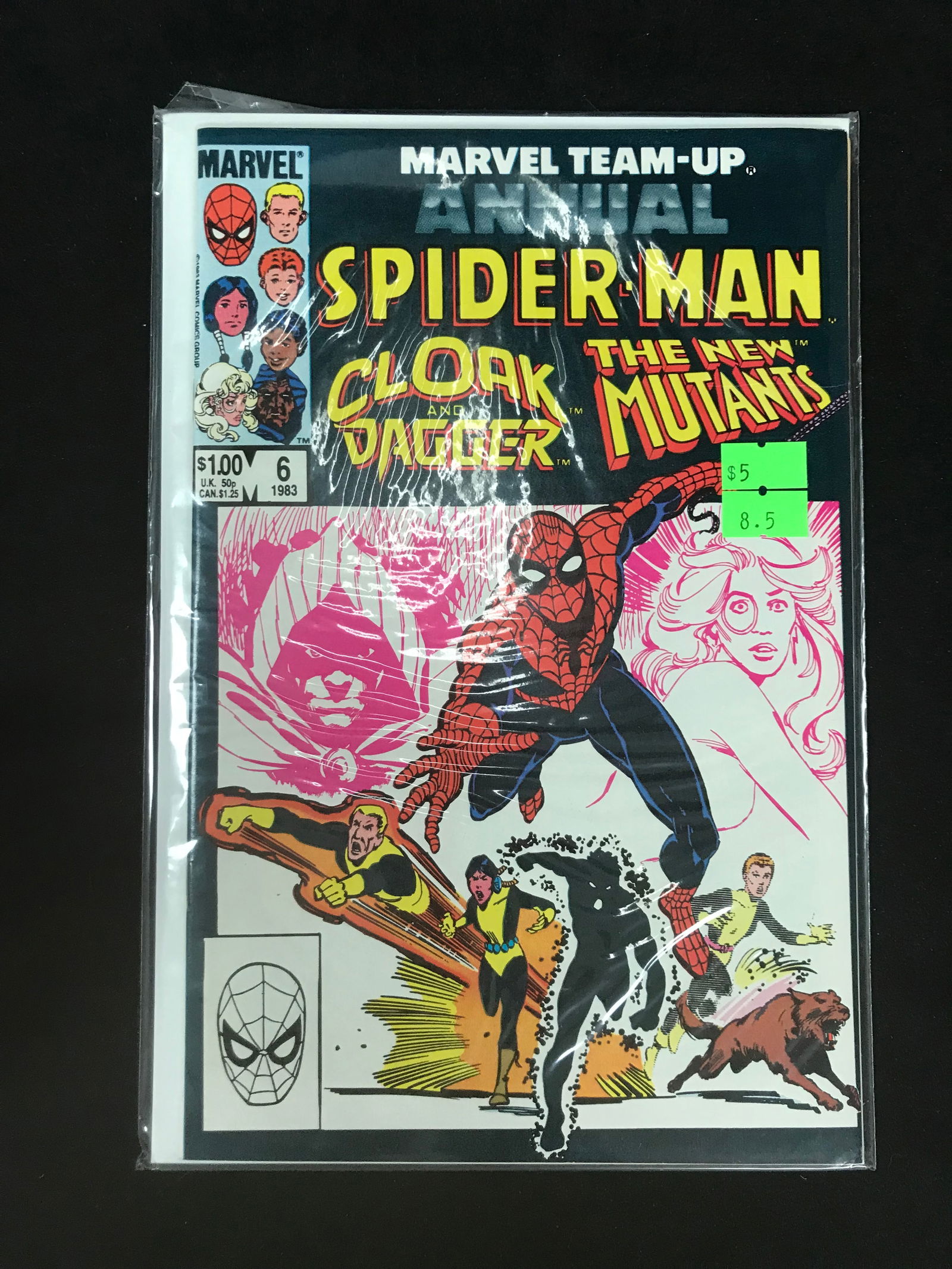 MARVEL COMICS NO.6 SPIDERMAN, CLOAK AND DAGGER AND THE NEW MUTANTS] (1 of 1)
