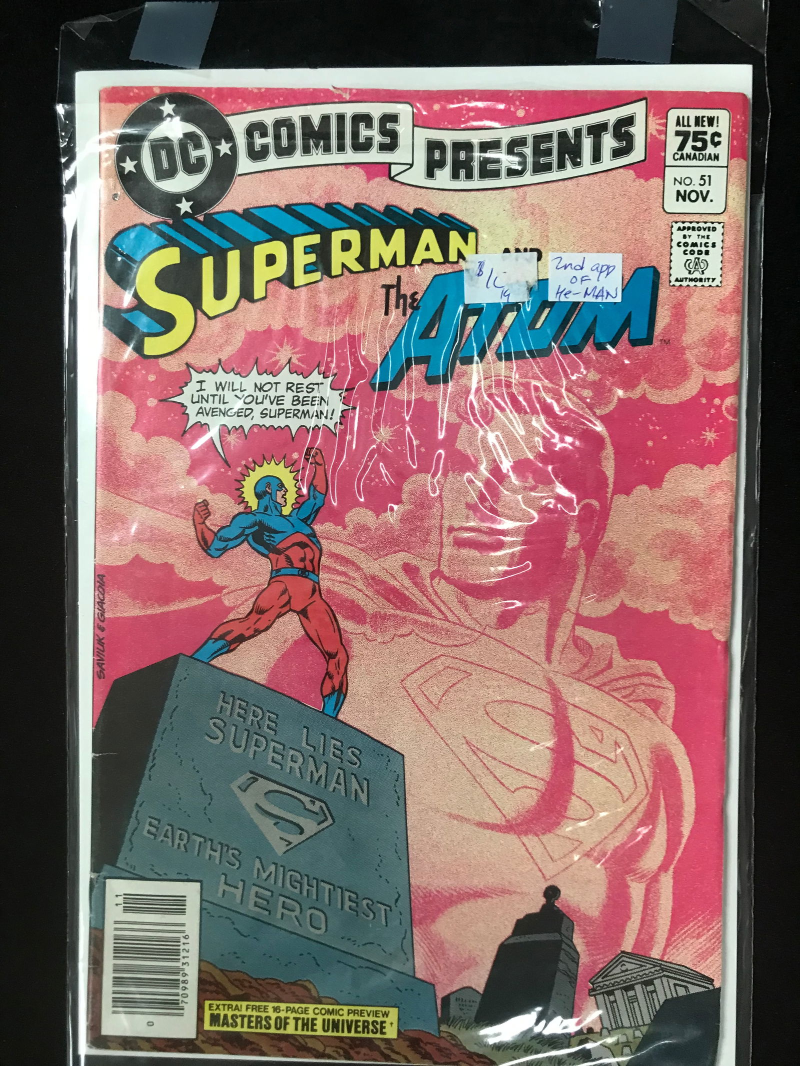 DC COMICS NO.51 SUPERMAN AND THE ATON: Prices are in Canadian dollars