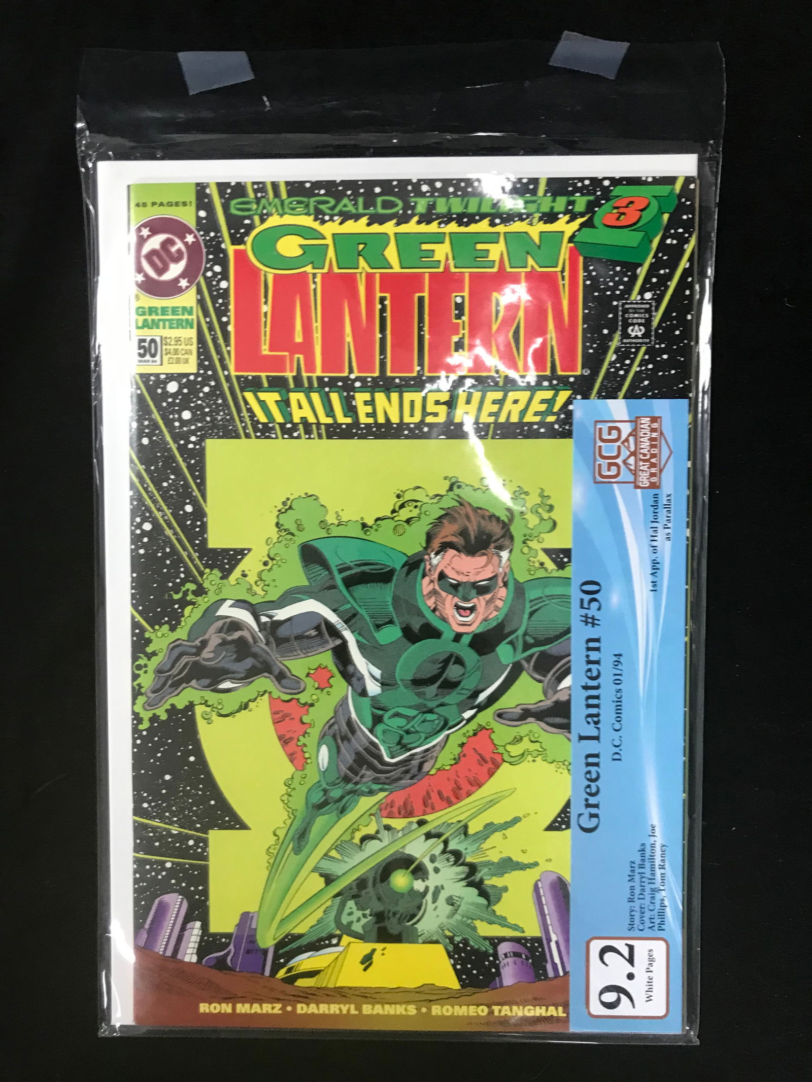 DC COMICS NO.50 GREEN LANTERN GCG GRADED 9.5 (1 of 1)