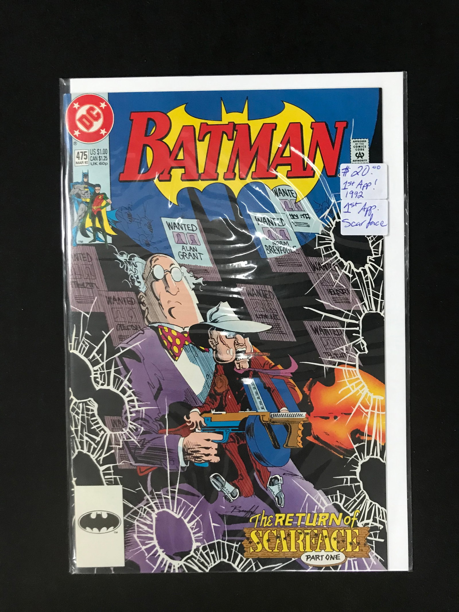 DC COMICS NO.475 BATMAN (1ST APP SCARFACE): Prices are in Canadian dollars