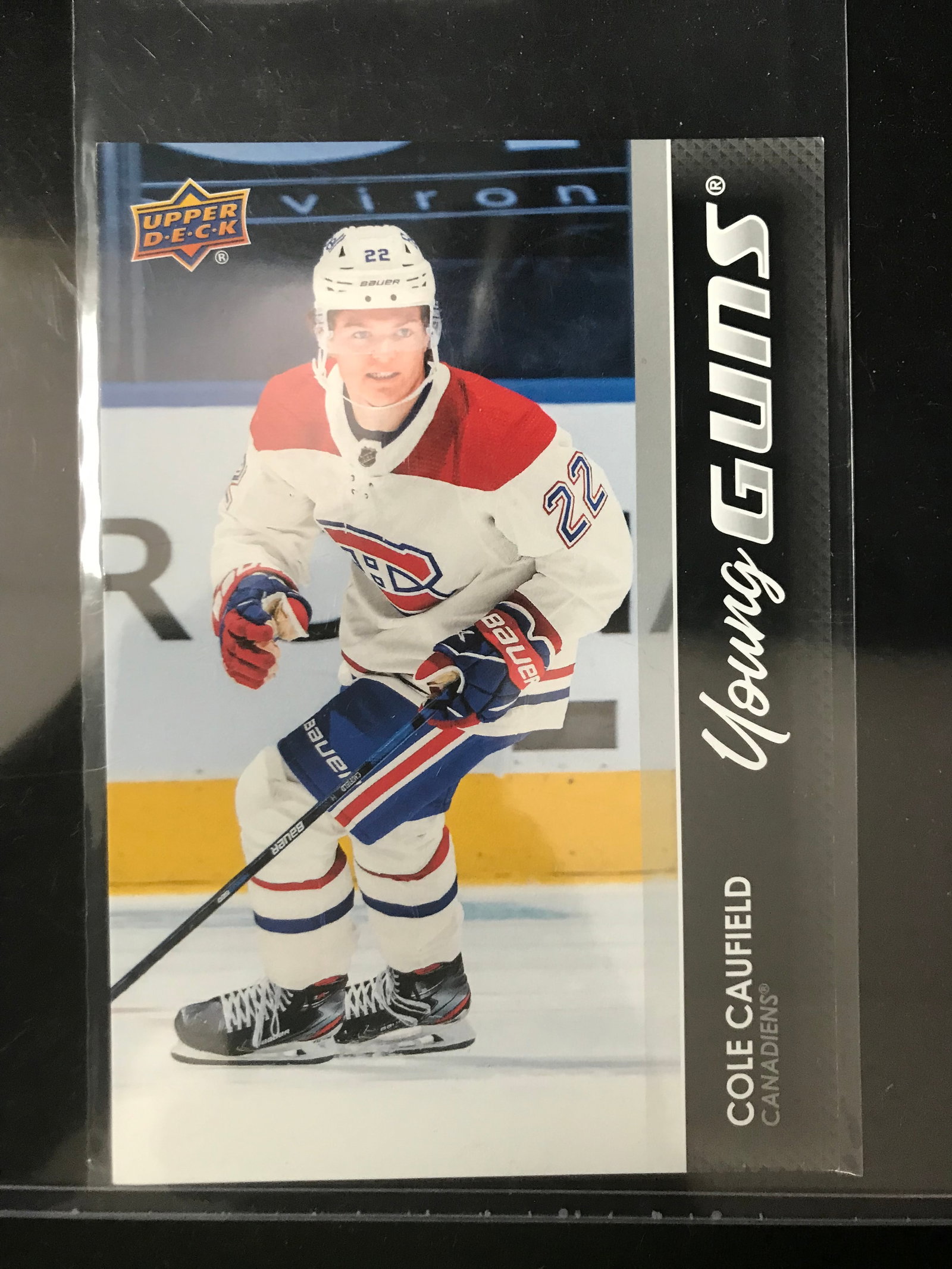 COLE CAUFIELD YOUNG GUNS JUMBO CARD: Prices are in Canadian dollars