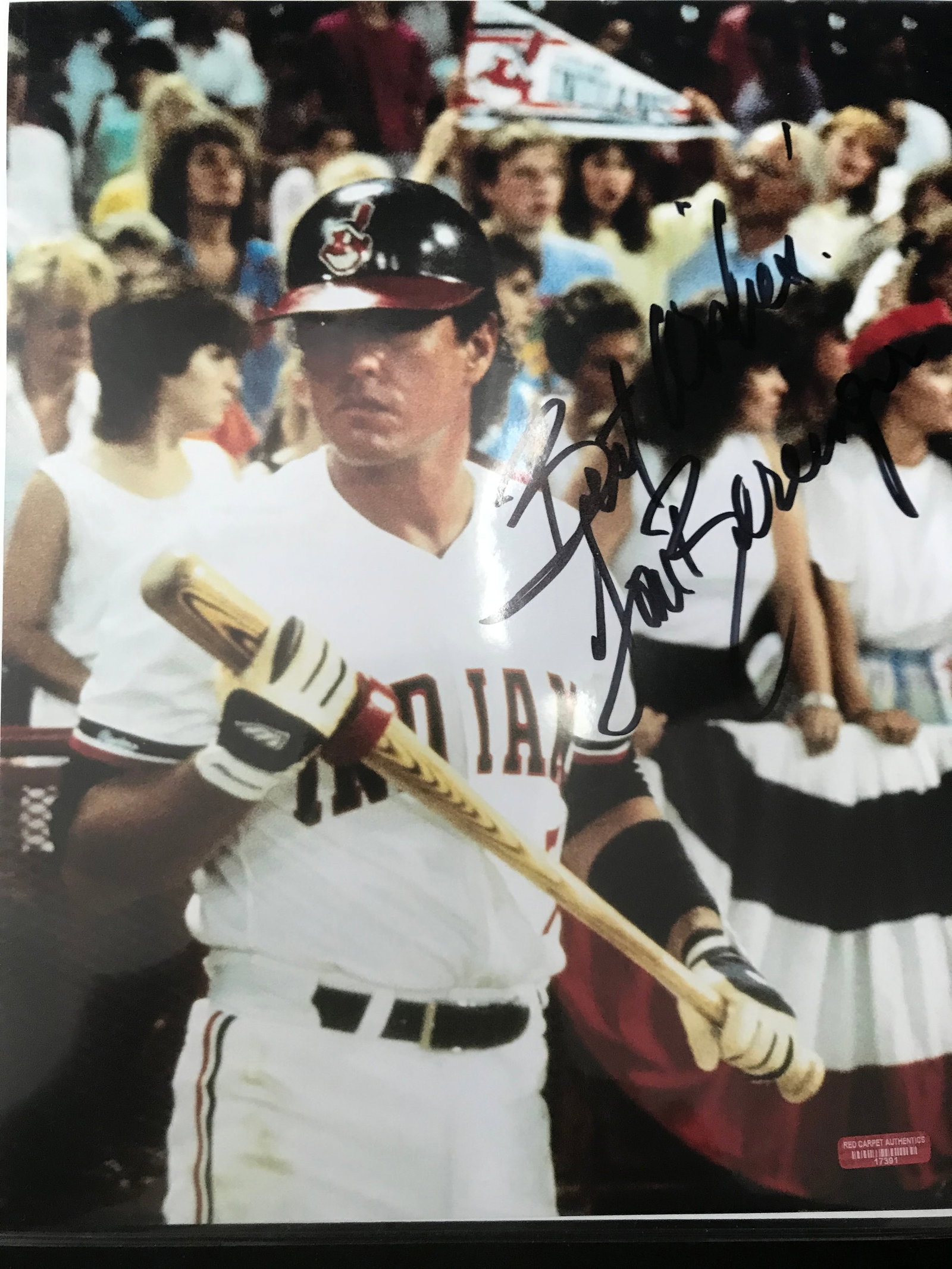 TOM BERINGER SIGNED MAJOR LEAGUE 8 X 10 (RED CARPET COA): Prices are in Canadian dollars