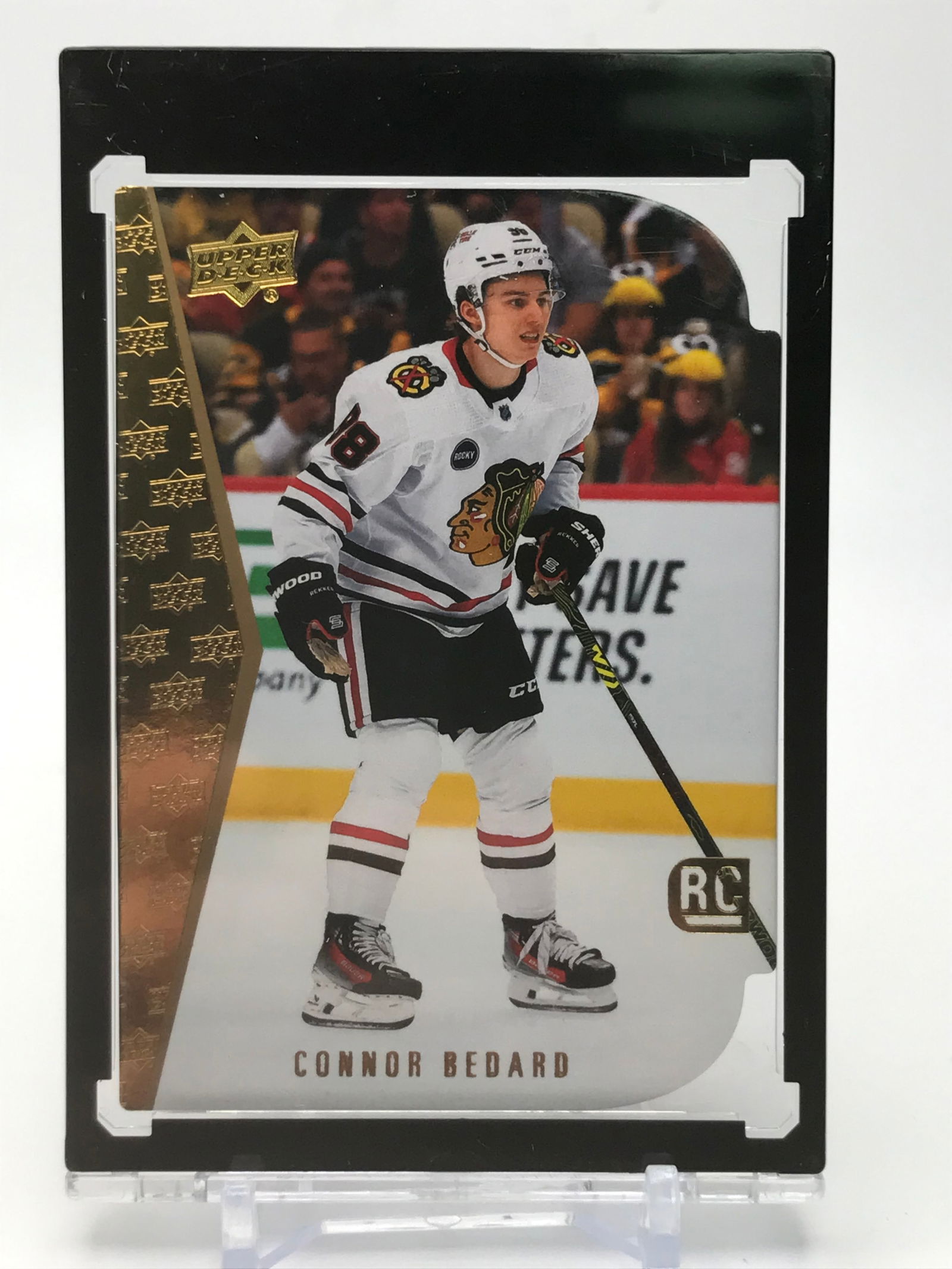 2023-24 UPPER DECK CONNOR BEDARD GOLD DIE CUT ROOKIE CARD (1 of 2)