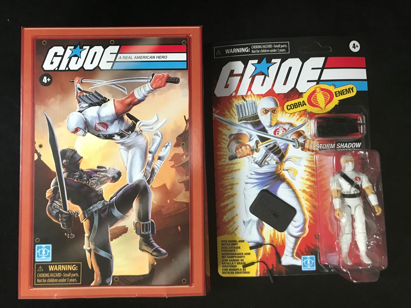MINT ON CARD STORM SHADOW G.I JOE ACTION FIGURE WITH EXTRA WEAPONS (1 of 1)