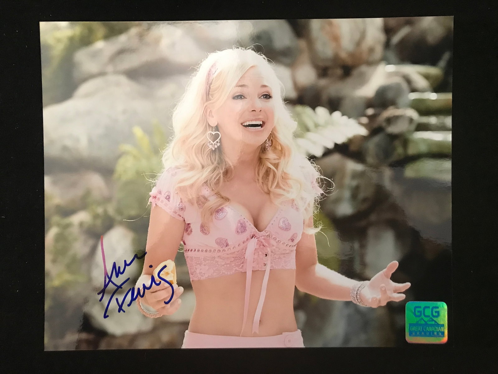 ANNA FARRIS SIGNED HOUSE BUNNY 8 X 10 (GCG HOLO): Prices are in Canadian dollars