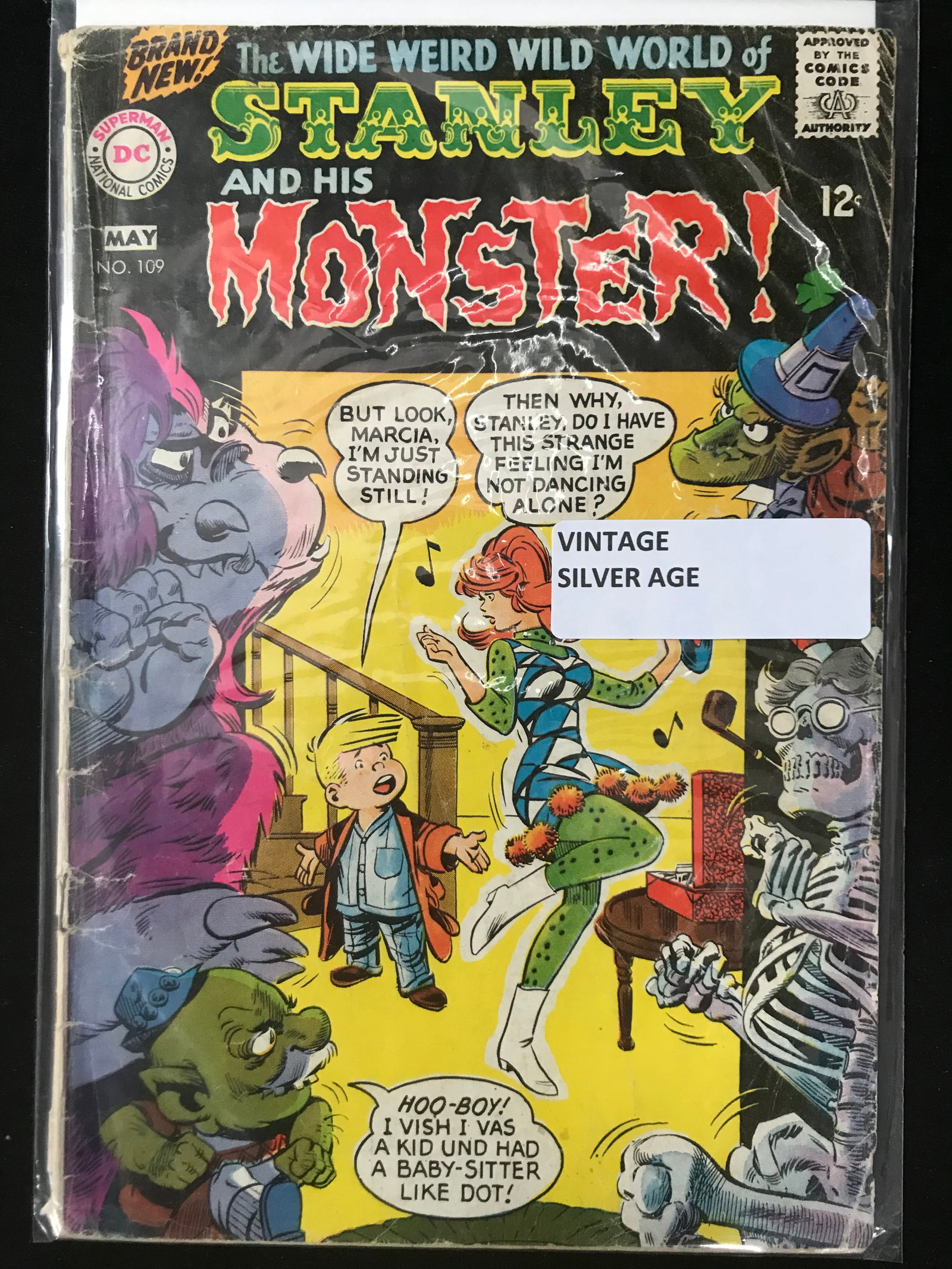 DC COMICS NO.109 STANLEY AND HIS MONSTER (VINTAGE SILVER AGE): Prices are in Canadian dollars