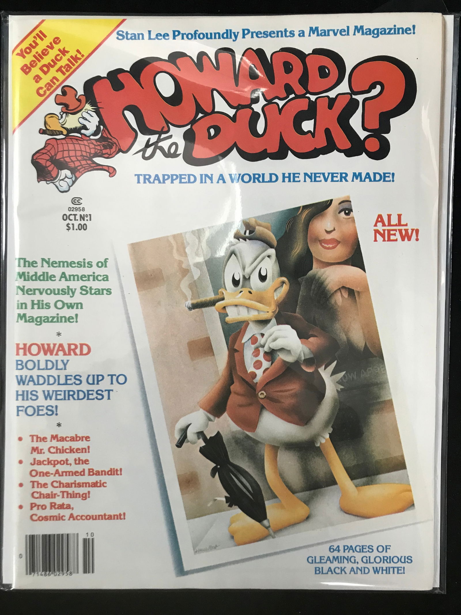 MARVEL COMICS MAGAZINE HOWARD THE DUCK NO.1 (1 of 1)