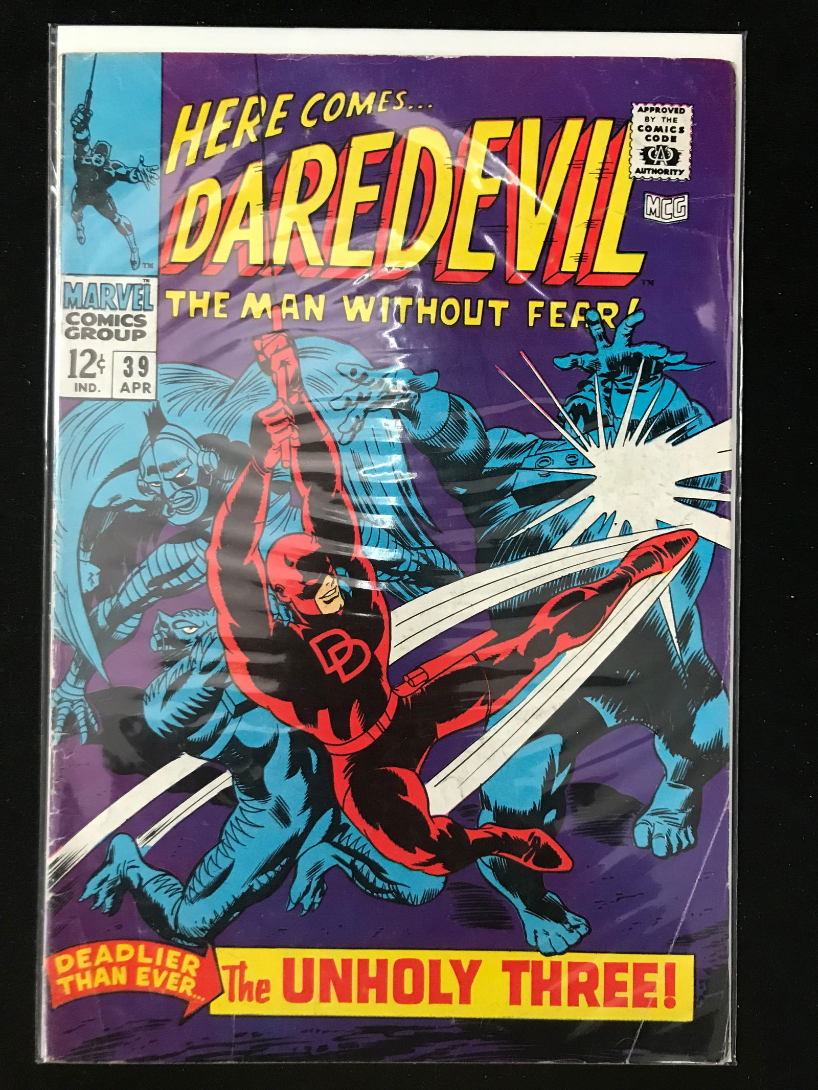 MARVEL COMICS HERE COMES DAREDEVIL NO.39 (1 of 1)