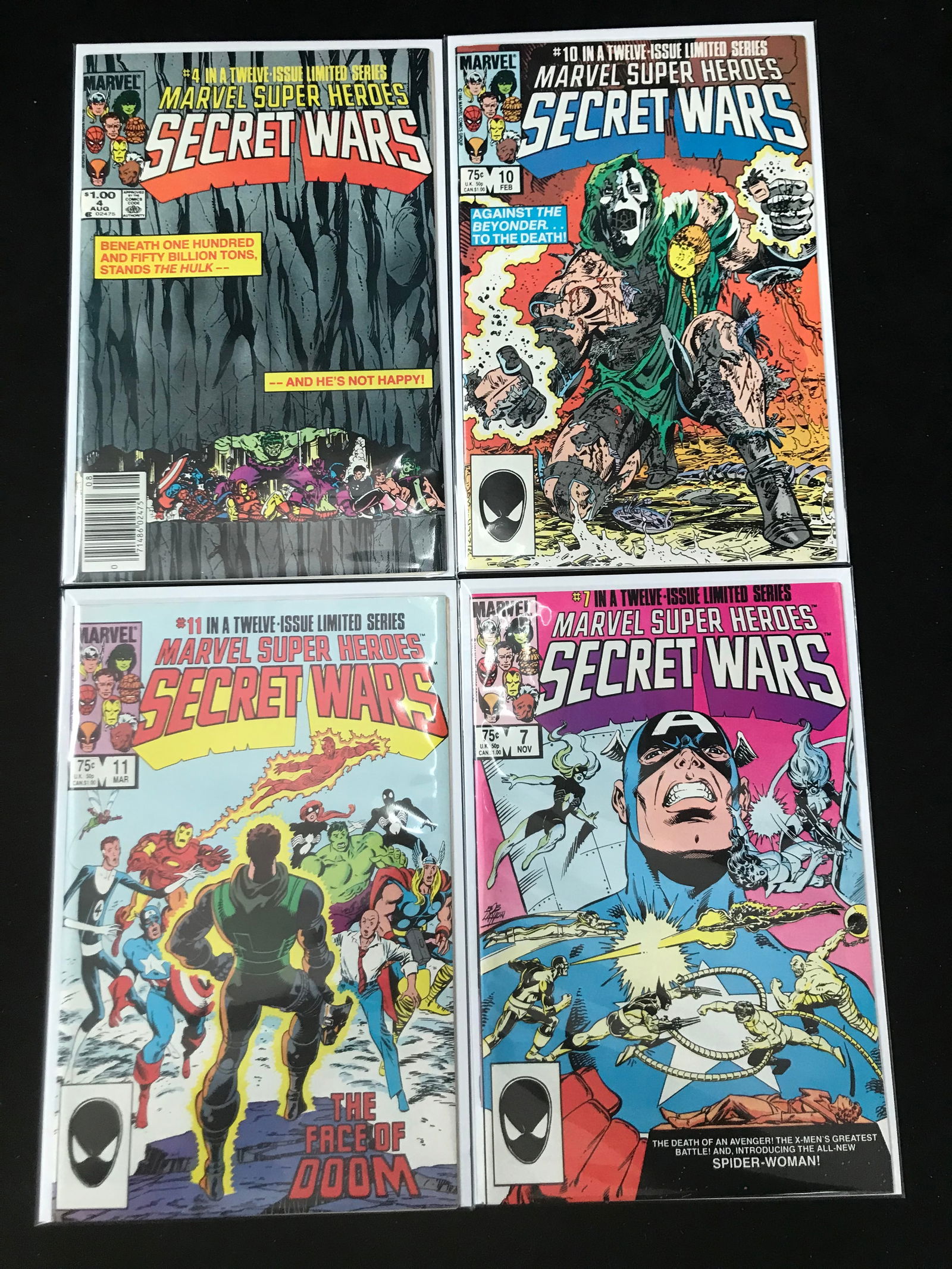 MARVEL COMICS SECRET WARS COMIC BOOK LOT (1 of 1)