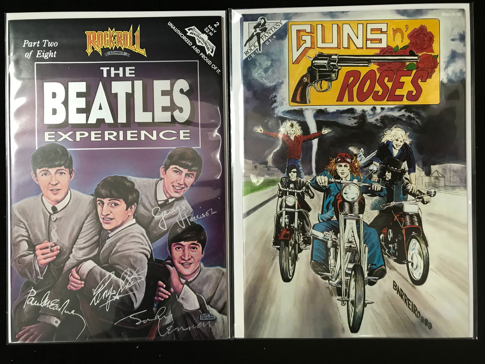 ROCK AND ROLL COMIC BOOK LOT (BEATLES, GUNS AND ROSES) (1 of 1)