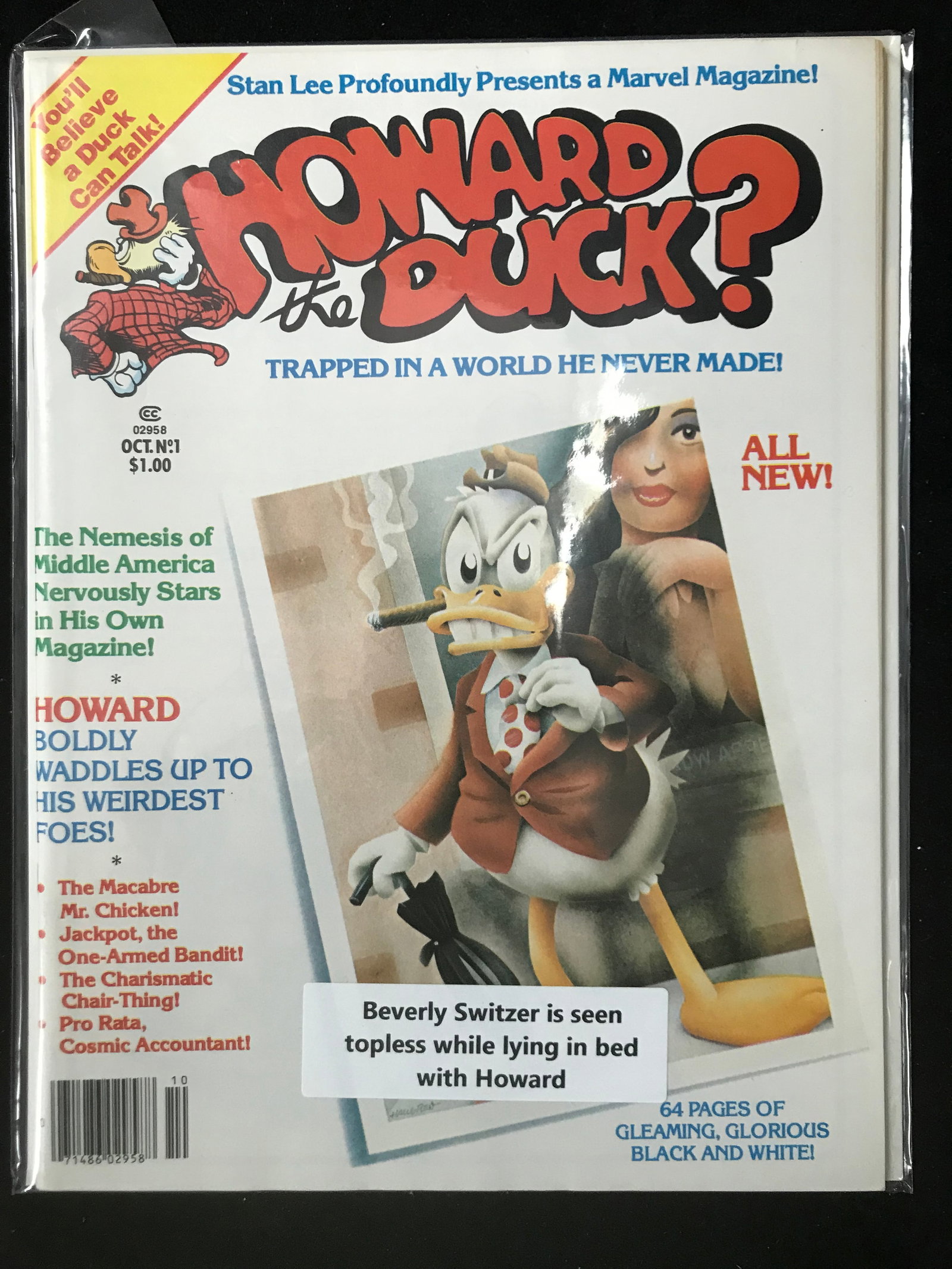 MARVEL COMICS MAGAZINE GROUP HOWAD THE DUCK NO.1 (1 of 1)
