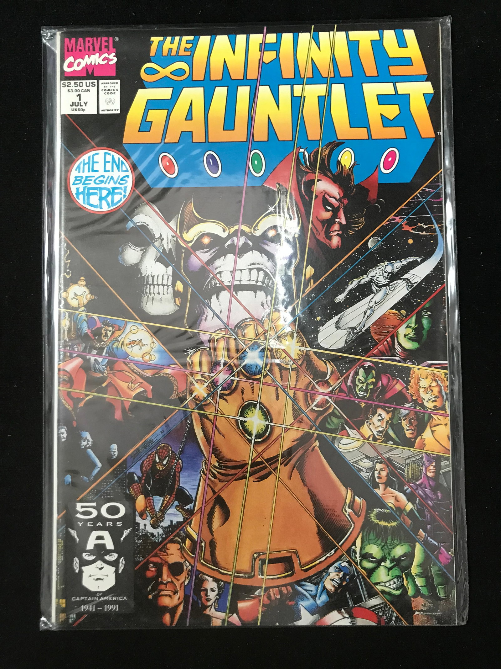 MARVEL COMICS NO.1 THE INFINITY GUANTLET (1 of 1)