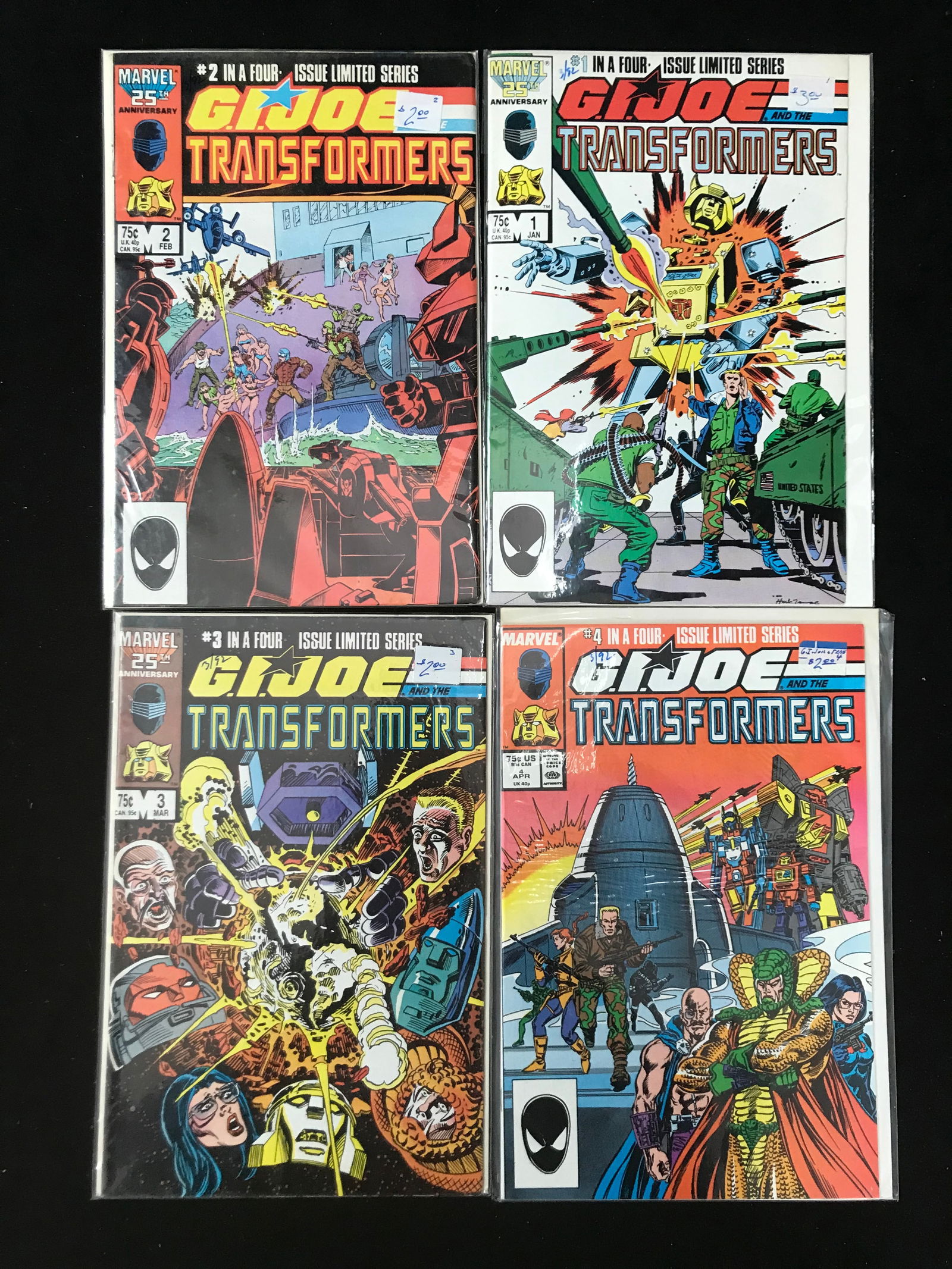 LOT OF G.I. JOE ADN TRANSFORMERS COMICS (MARVEL COMICS) (1 of 1)