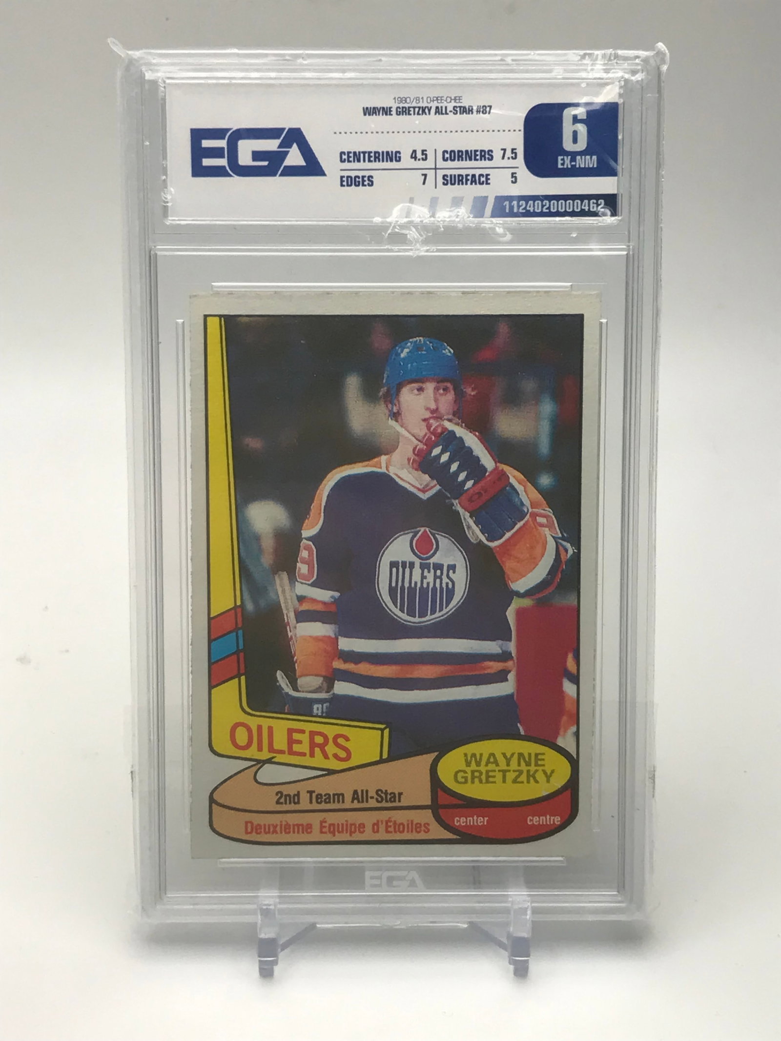 1980-81 O-PEE-CHEE WAYNE GRETZKY ALL STAR (EGA 6): Prices are in Canadian dollars