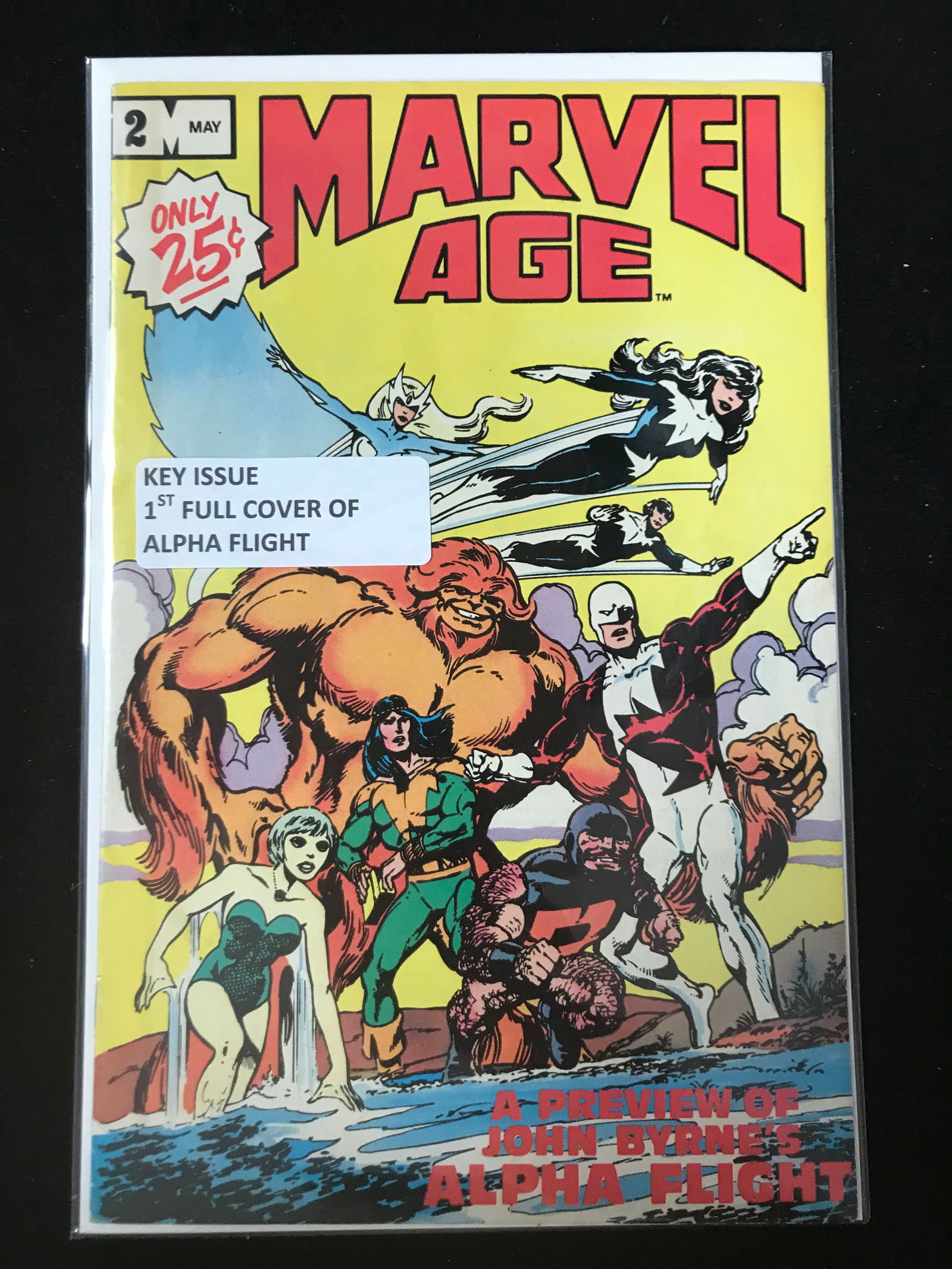 MARVEL COMICS NO.2 MARVEL AGE (1ST FULL COVER OF ALPHA FLIGHT) (1 of 1)