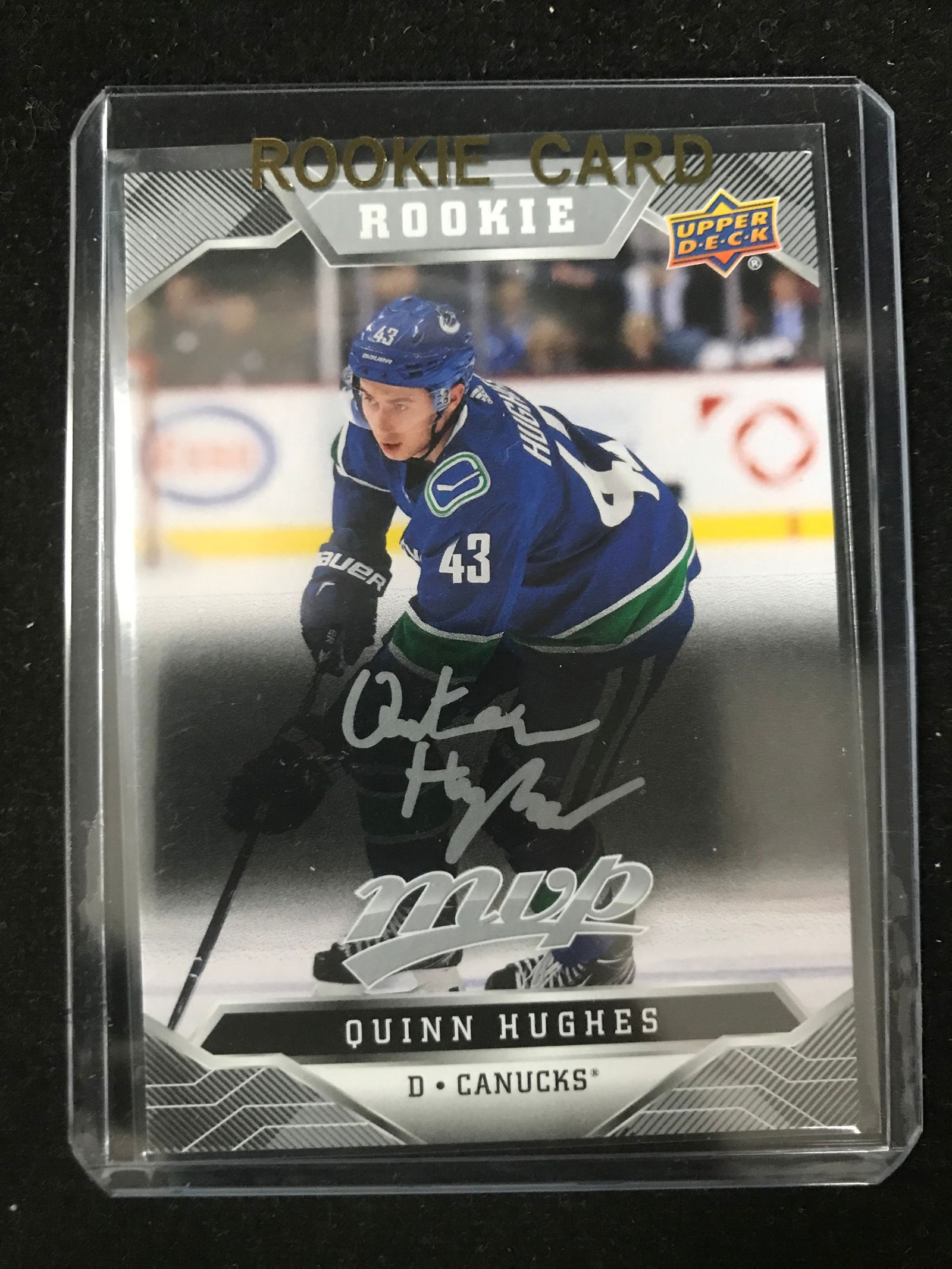 2019-20 UPPER DECK MVP QUINN HUGHES ROOKIE CARD (1 of 2)