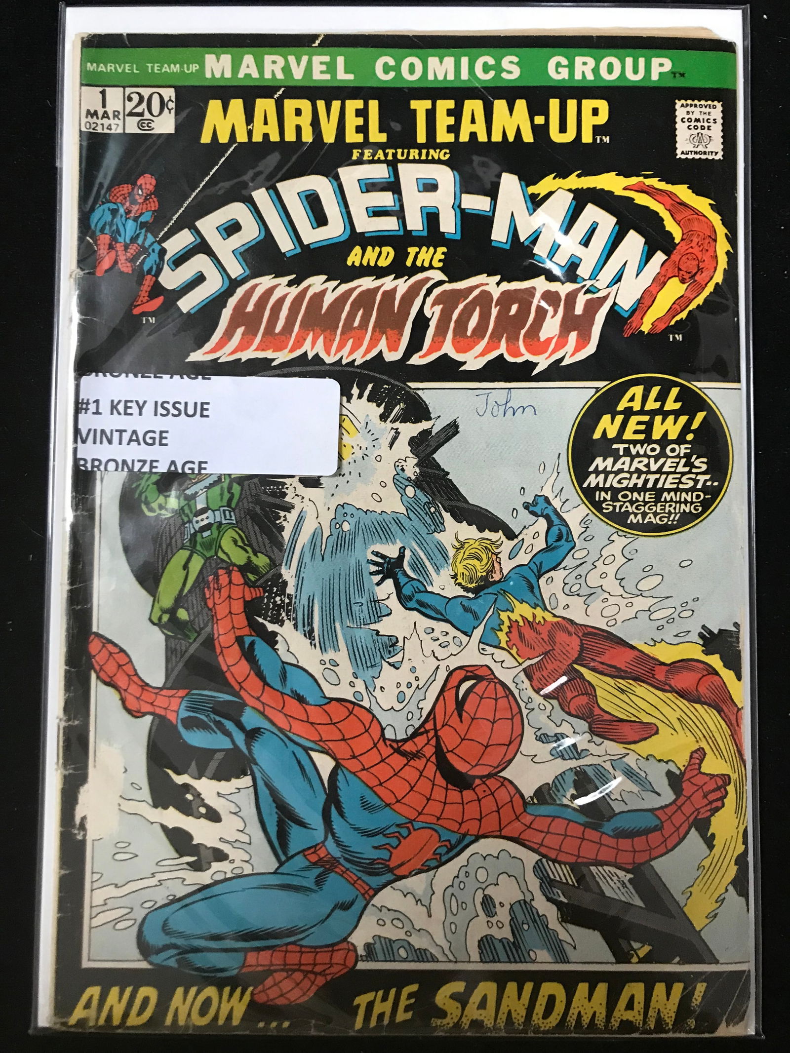 MARVEL COMICS NO.1 MARVEL TEAM-UP SPIDERMAN AND THE HUMAN TORCH (VINTAGE BRONZE AGE) (1 of 1)