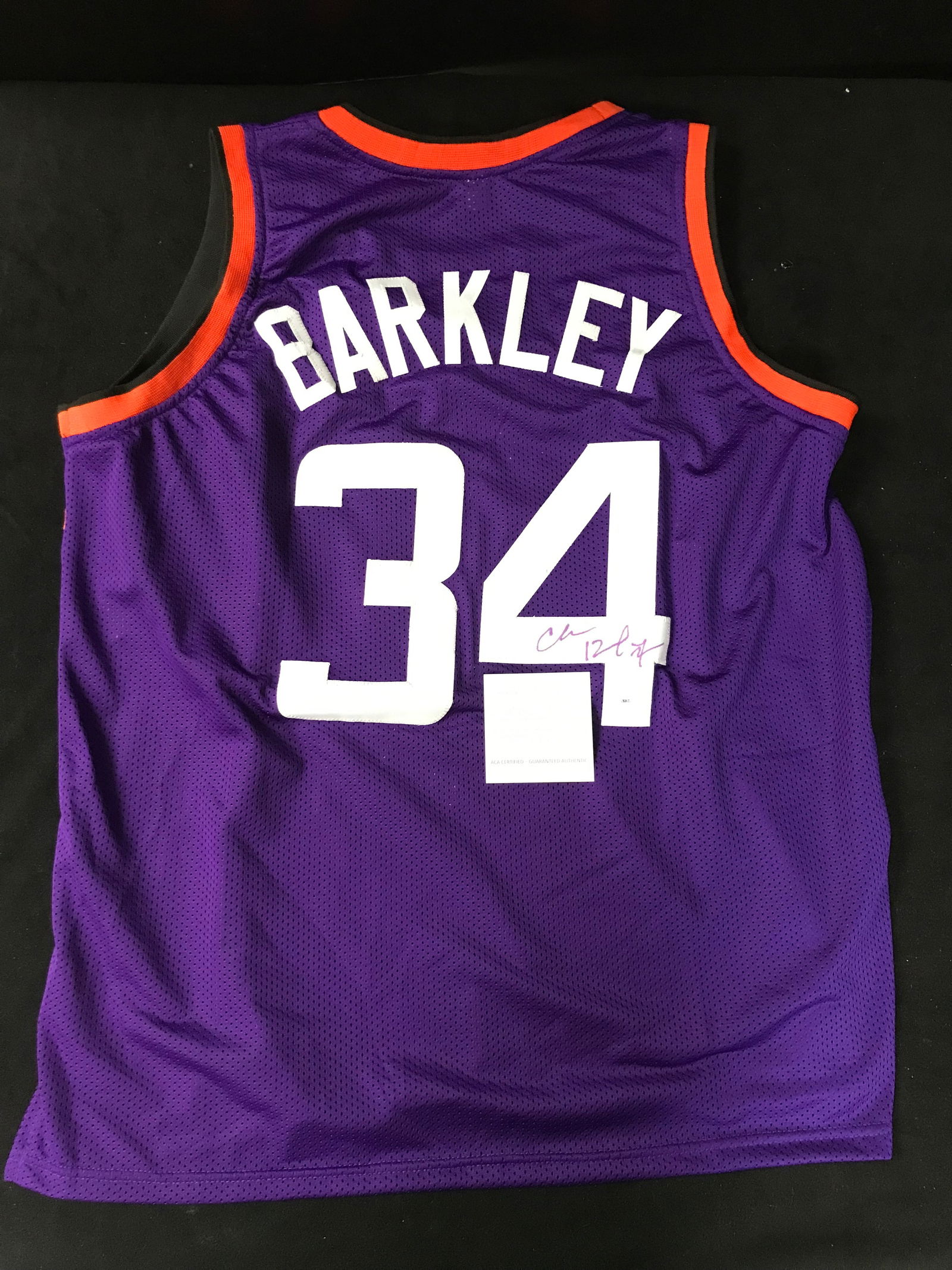 CHARLES BARKLEY SIGNED PHOENIX SUNS BASKETBALL JERSEY (AC COA) (1 of 3)