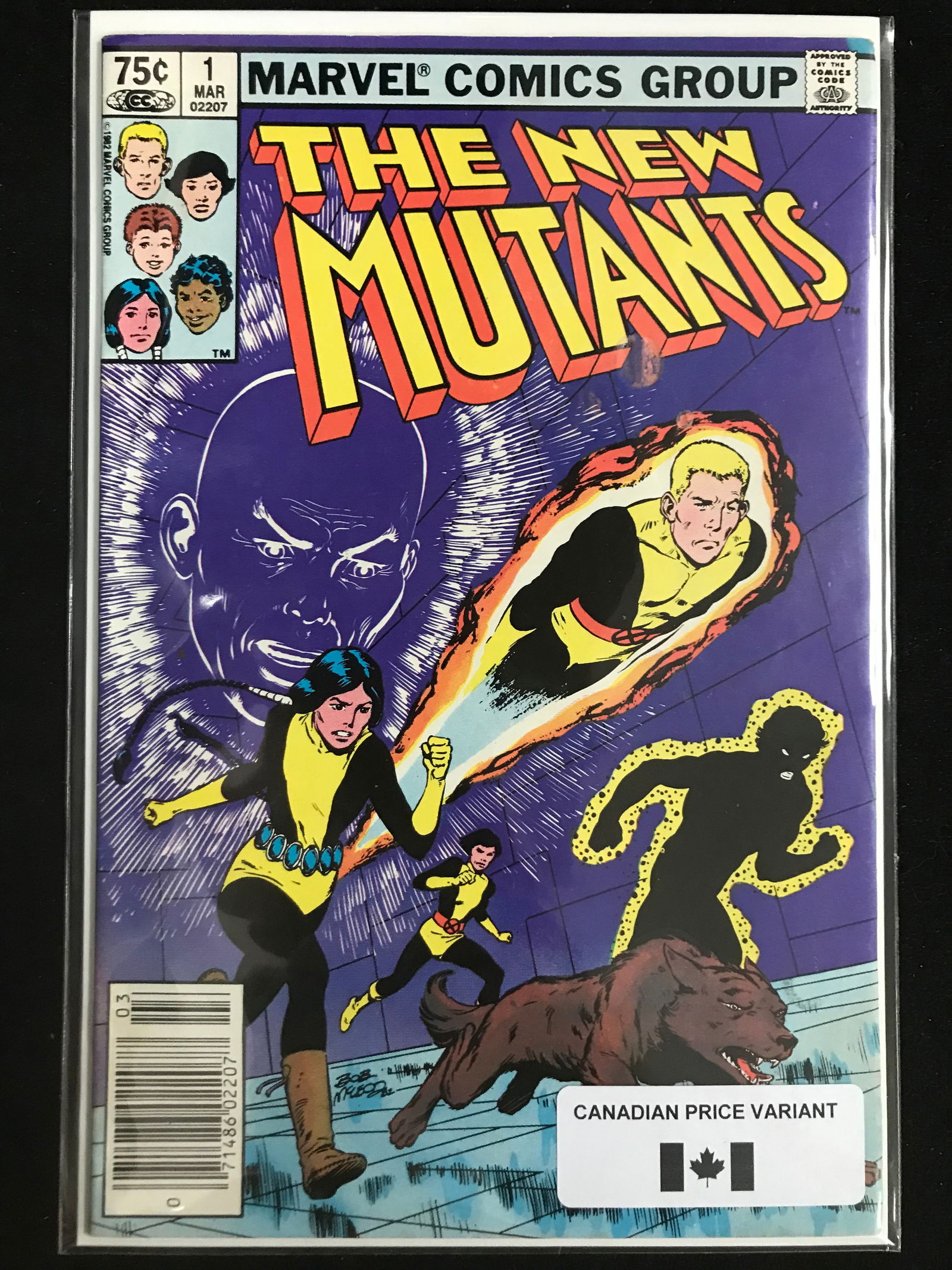MARVEL COMICS NO.1 THE NEW MUTANTS (CANADIAN PRICE VARIANT) (1 of 1)