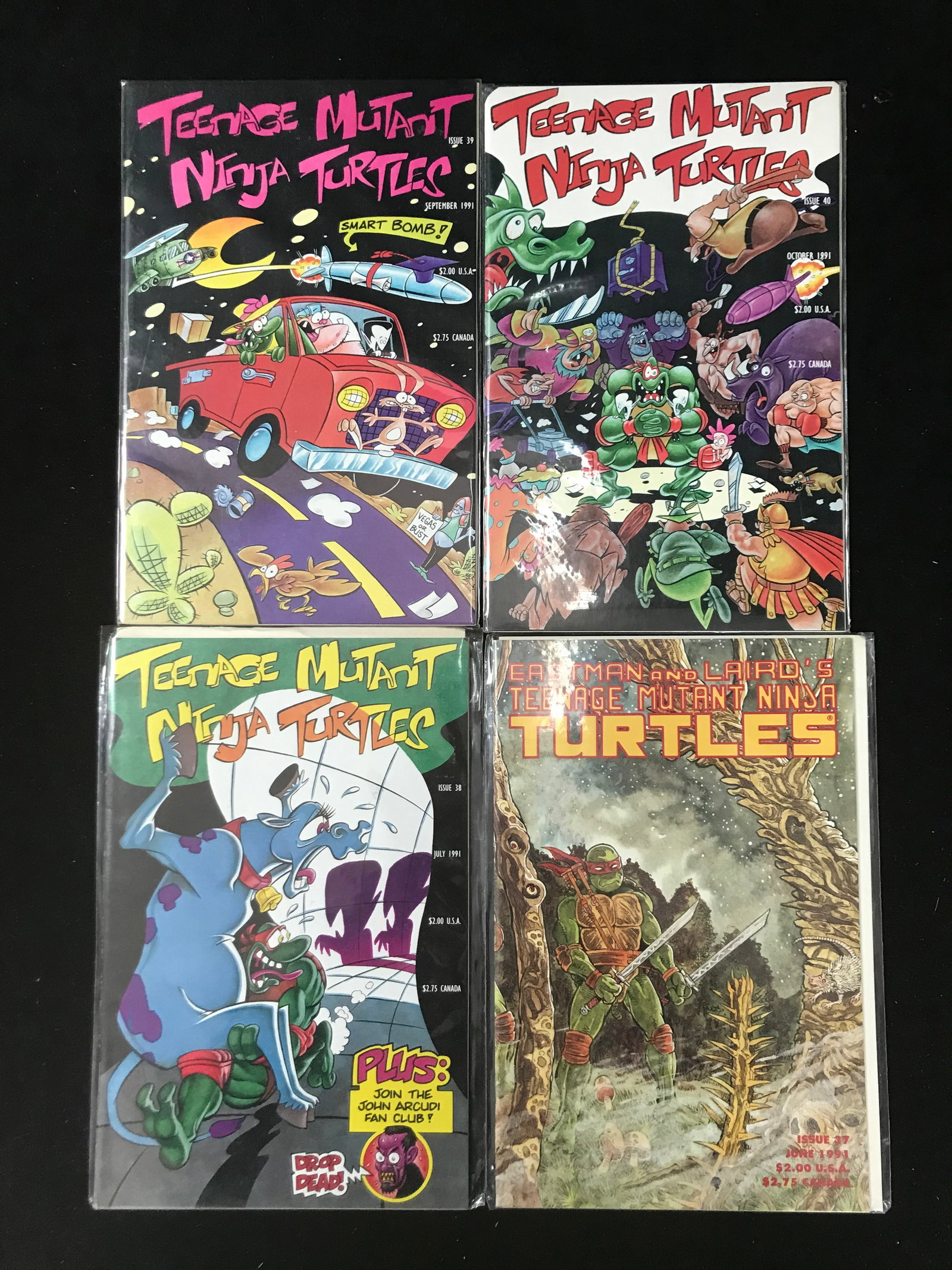 LOT OF TEENAGE MUTANT NINJA TURTLES COMICS: Prices are in Canadian dollars
