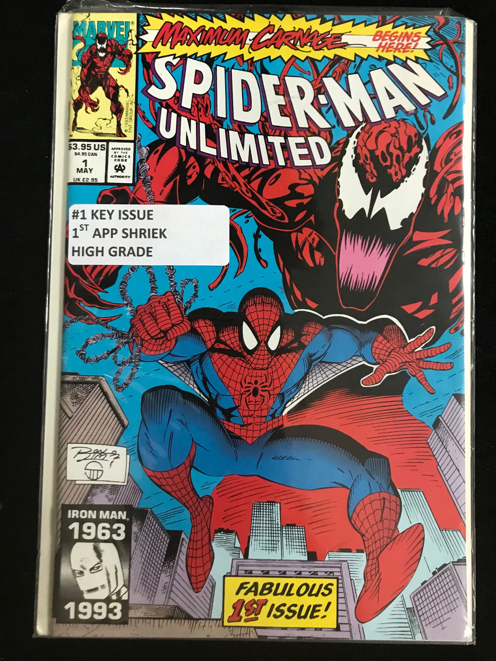 MARVEL COMICS NO.1 SUPIDERMAN UNLIMITED (1ST APP SHRIEK) (1 of 1)