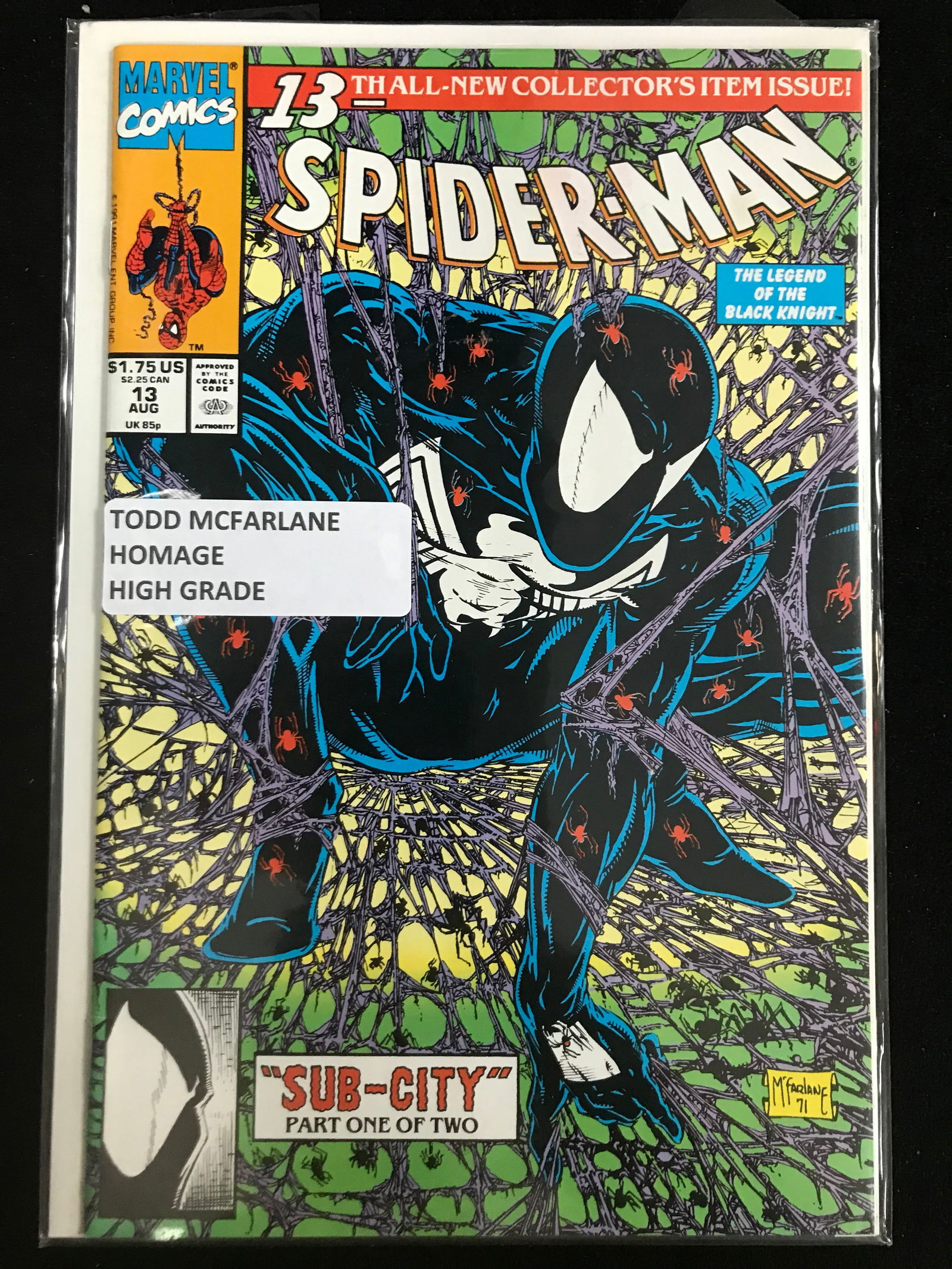 MARVEL COMICS NO. 13 SPIDERMAN (TODD MCFARLANE HOMAGE) (1 of 1)