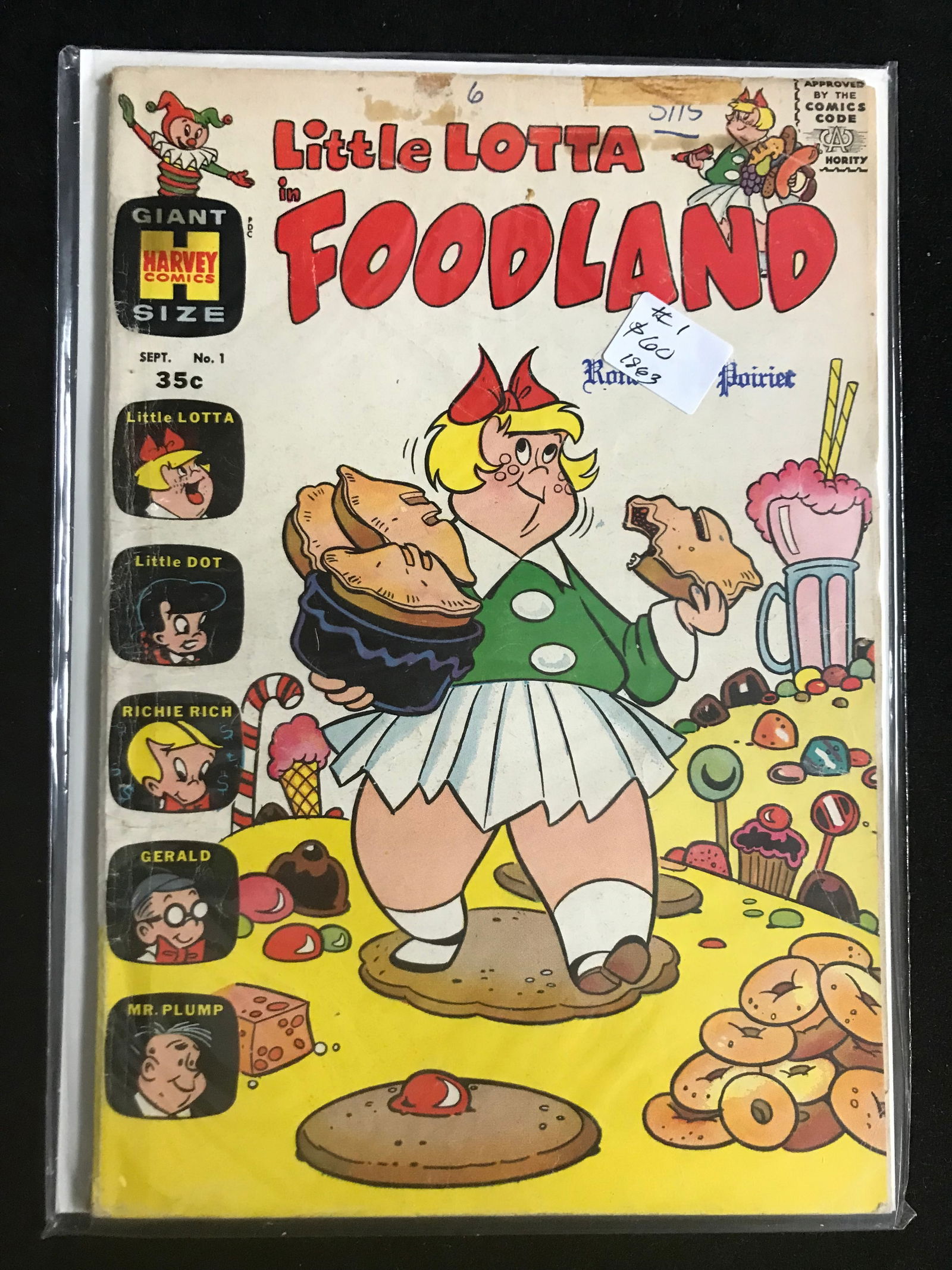 HARVEY COMICS NO.1 LITTLE LOTTA FOODLAND (1 of 1)