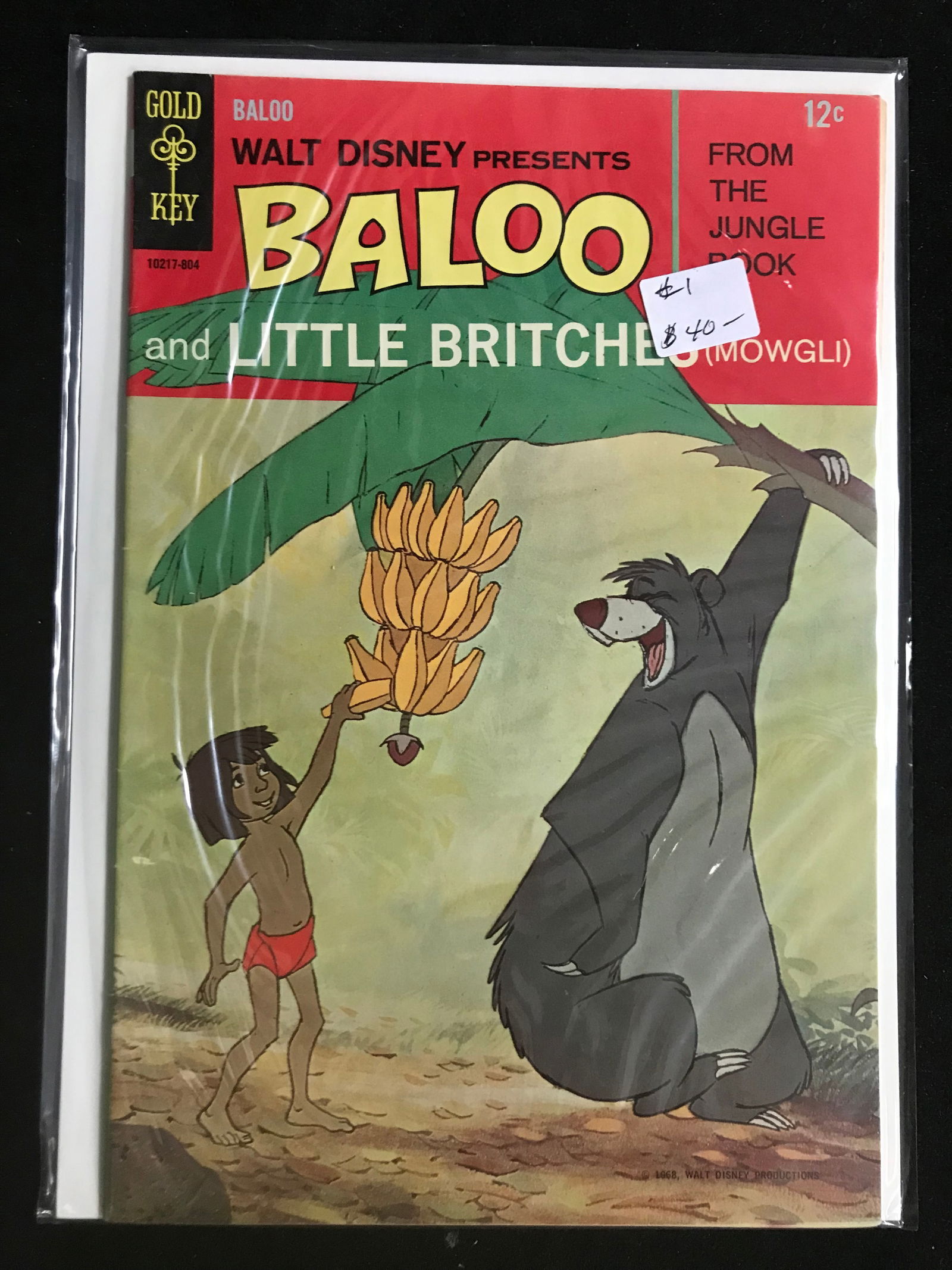 GOLD KEY COMICS NO.1 BALOO AND LITTLE BRITCHES (MOWGLI) (1 of 1)