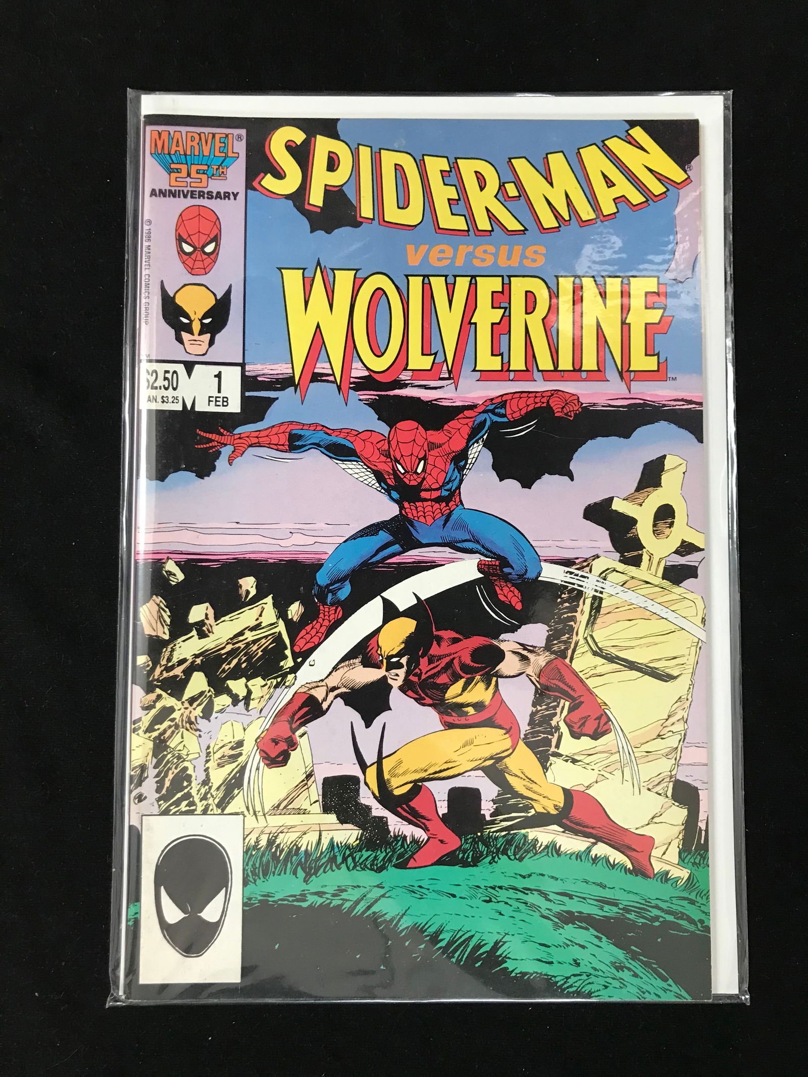 MARVEL COMICS NO.1 SPIDERMAN VS WOLVERINE (1 of 1)