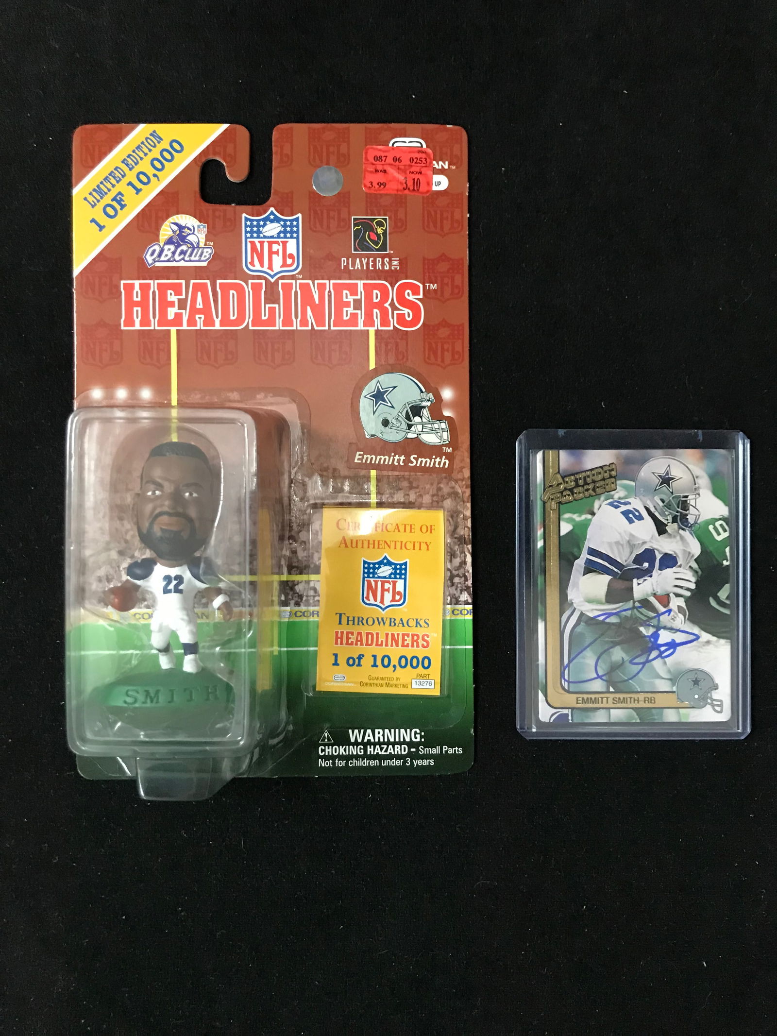 EMMITT SMITH SIGNED ROOKIE CARD LOT (1 of 1)