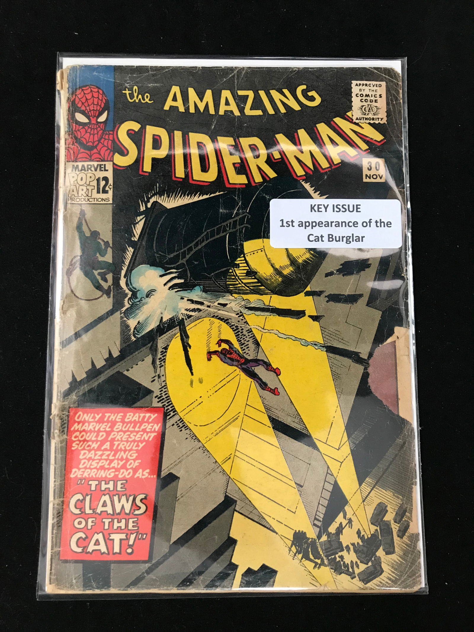 MARVEL COMICS NO.30 THE AMAZING SPIDERMAN (1ST APP CAT BURGLER) (1 of 1)