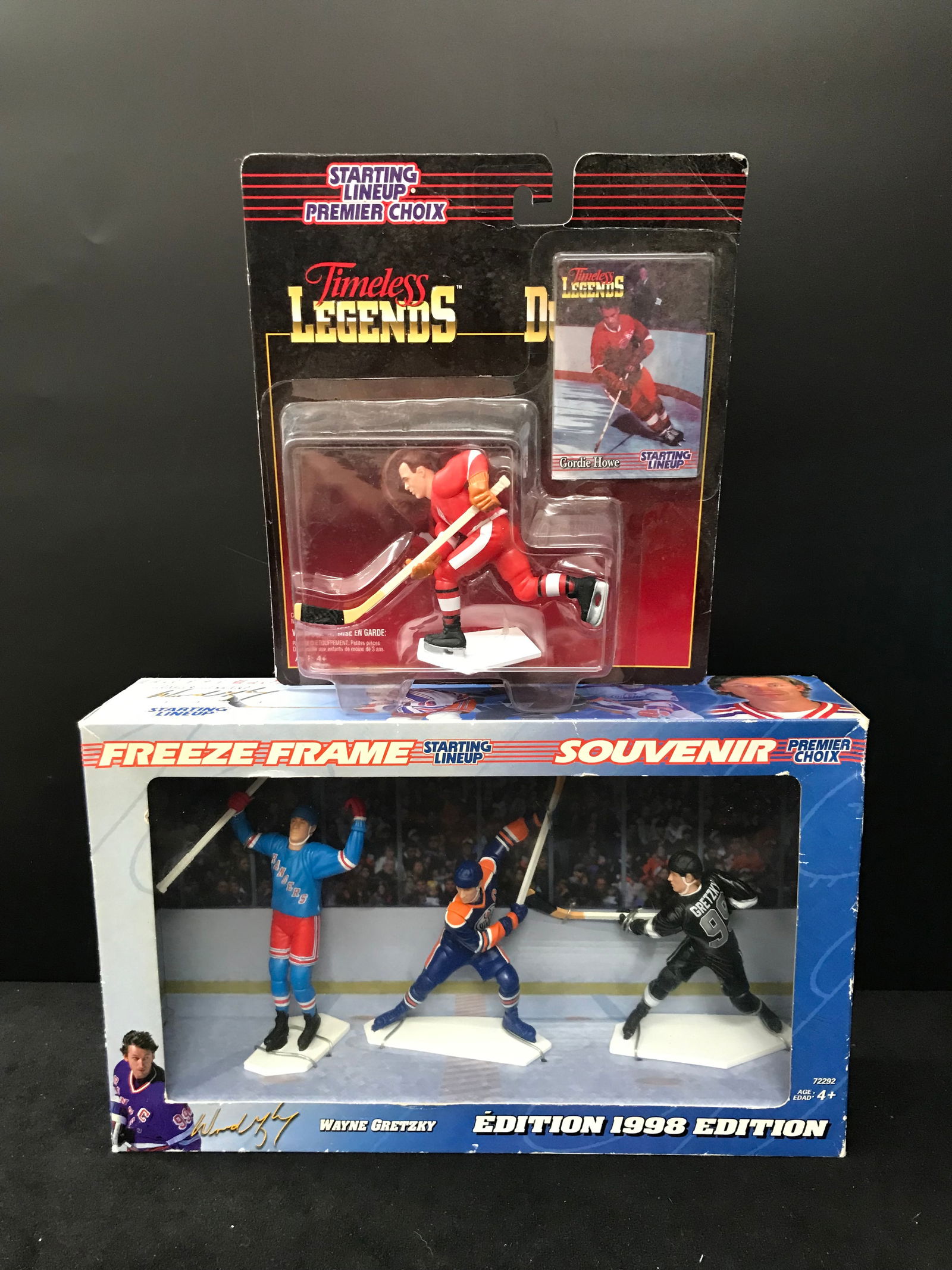 WAYNE GRETZKY AND GORDIE HOWE STARTING LINEUP: Prices are in Canadian dollars