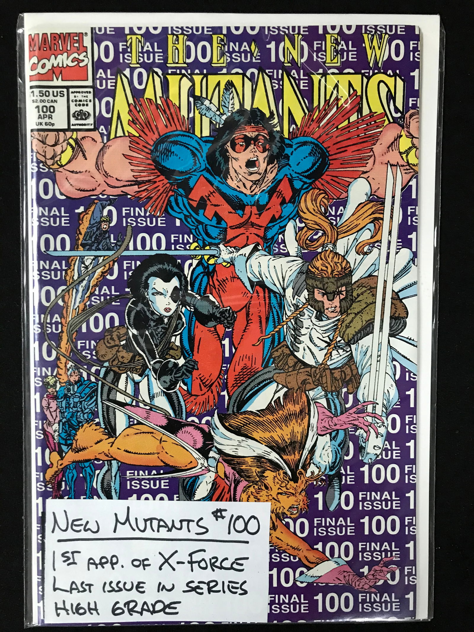 MARVL COMICS NO.100 THE NEW MUTANTS (1ST APP X-FORCE) (1 of 1)
