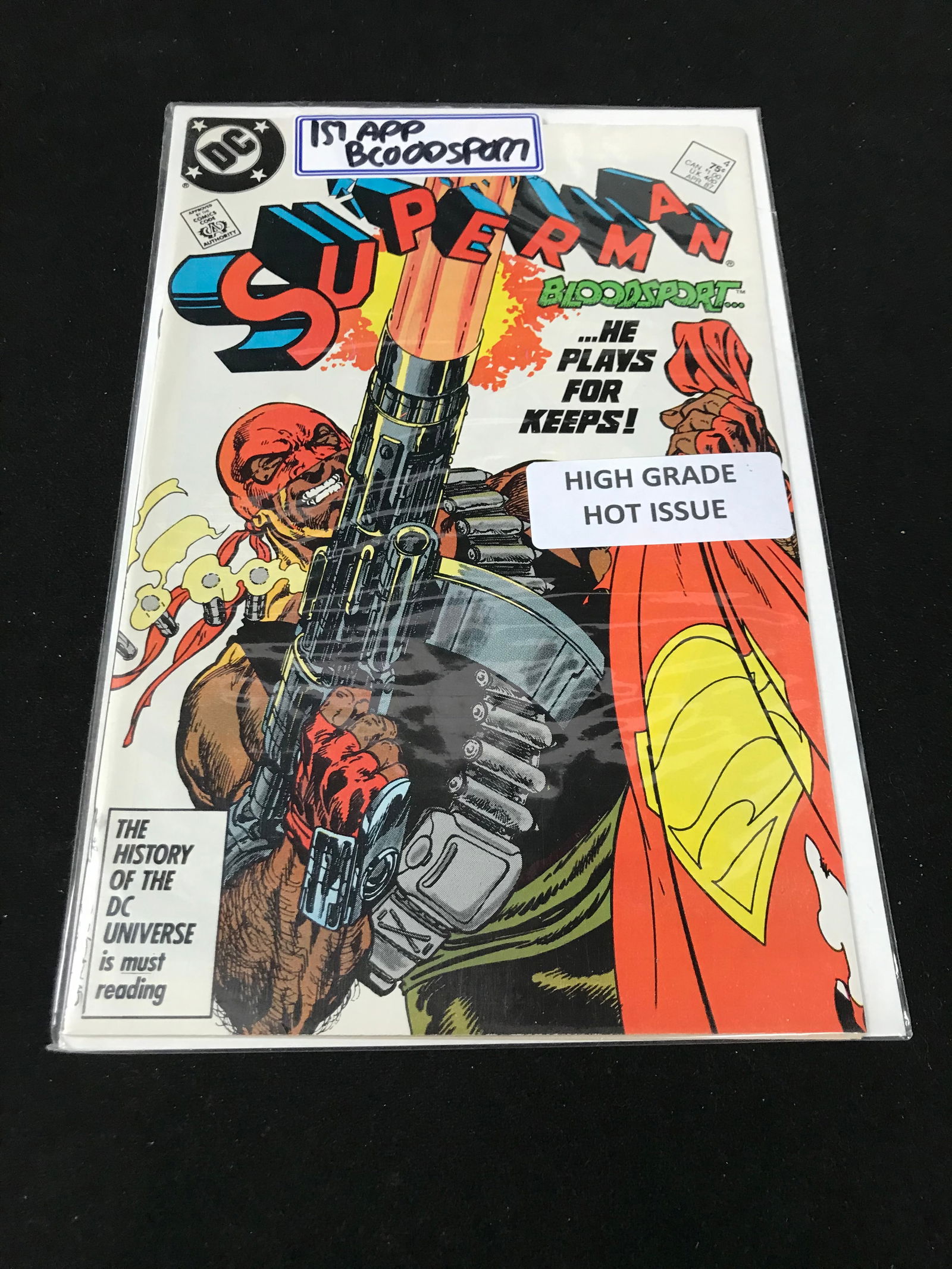 DC COMICS NO.4 SUPERMAN (1ST APP BLOODSPORT) (1 of 1)