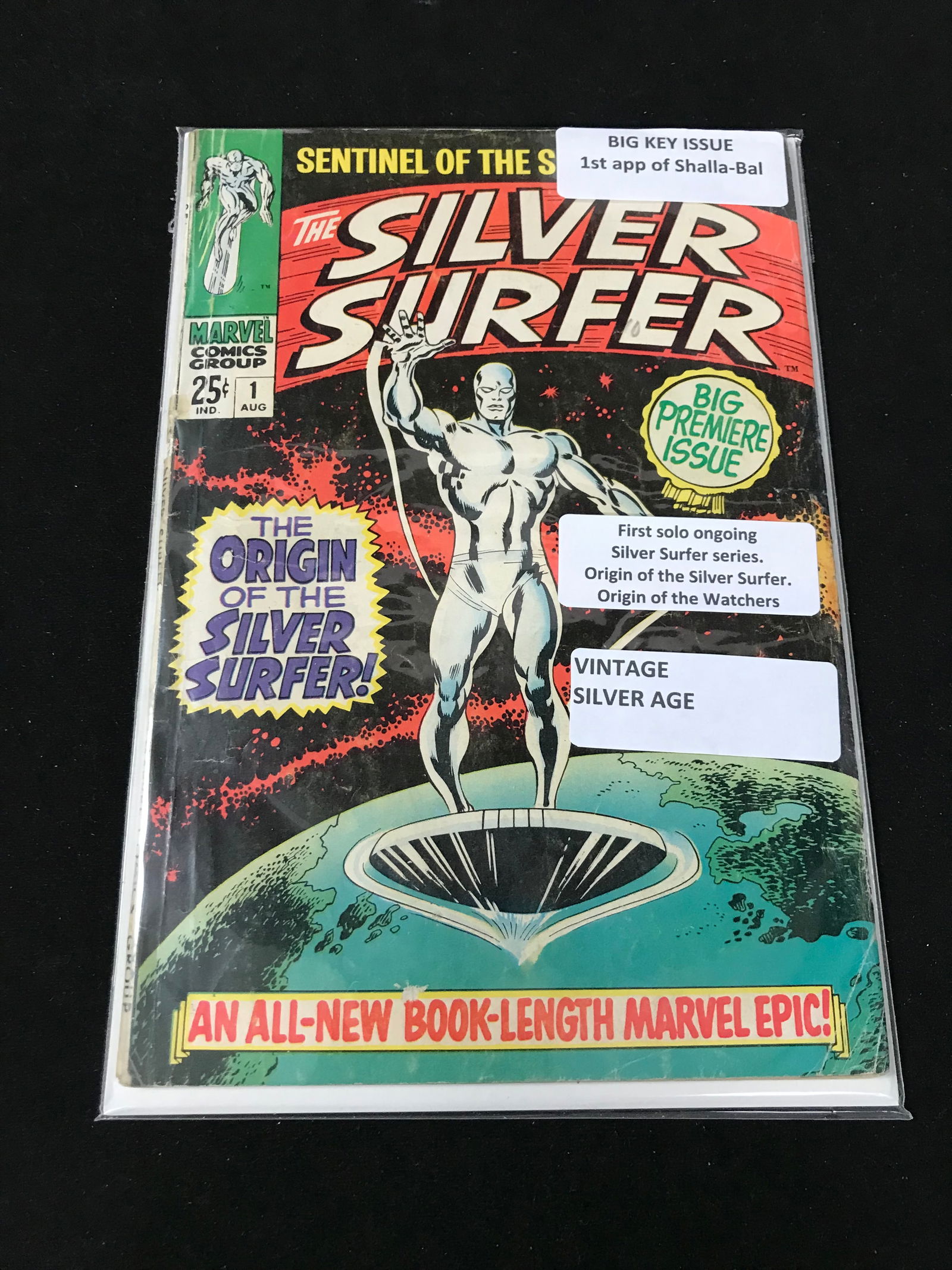 MARVEL COMICS NO.1 THE SILVER SURFER (1ST SOLO ONGOING SERIES AND ORIGIN OF SILVER SURFER) (1 of 1)