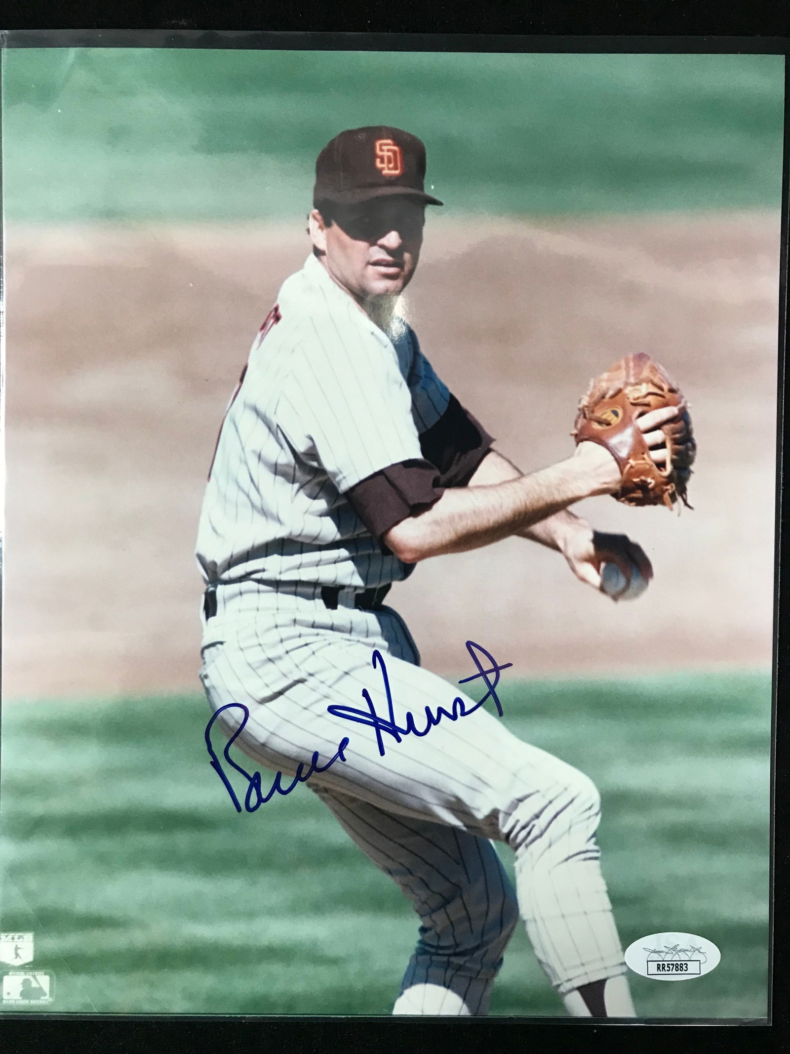 BRUCE HUNT SIGNED 8 X 10 (JSA COA) (1 of 1)