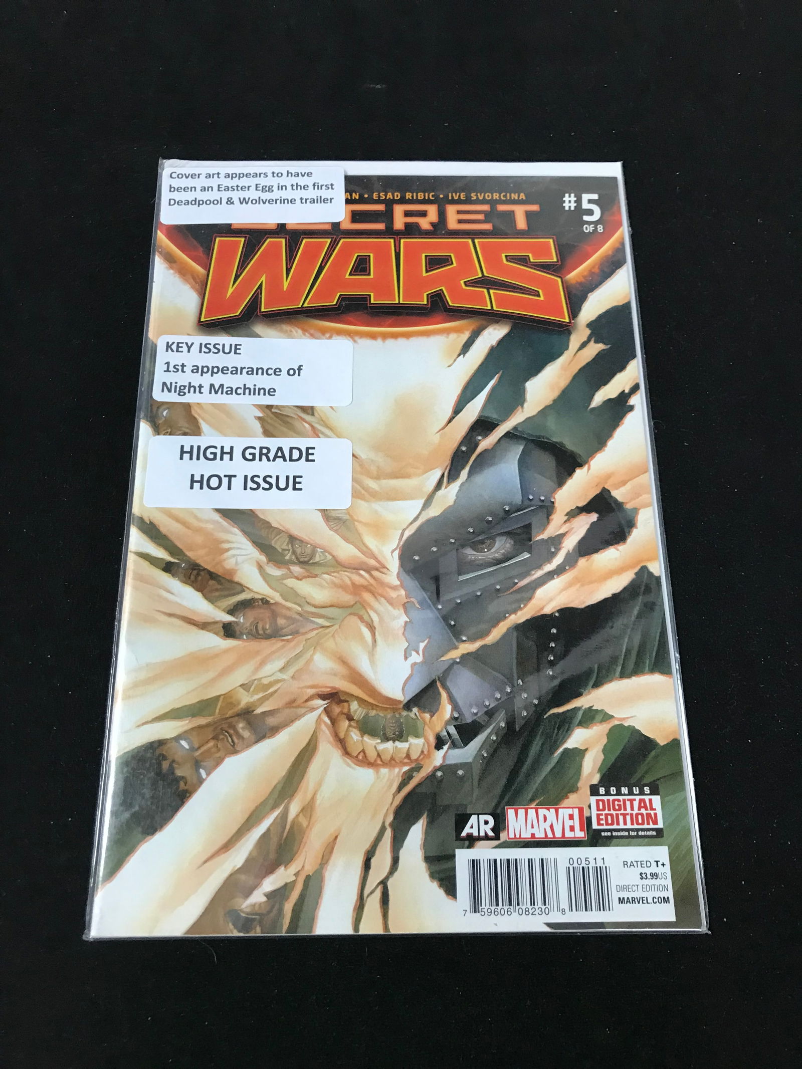 MARVEL COMICS NO.5 OF 8 SECRET WARS (1ST APP NIGHT MACHINE): Prices are in Canadian dollars
